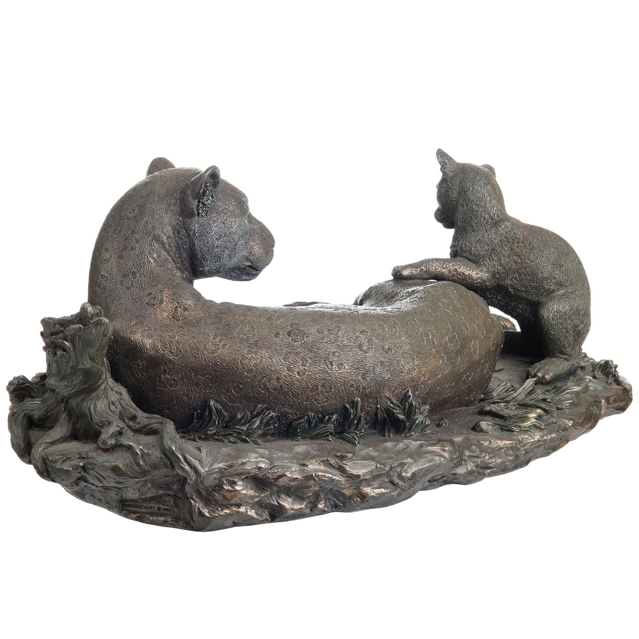 Leopard And Calf (Bronze)