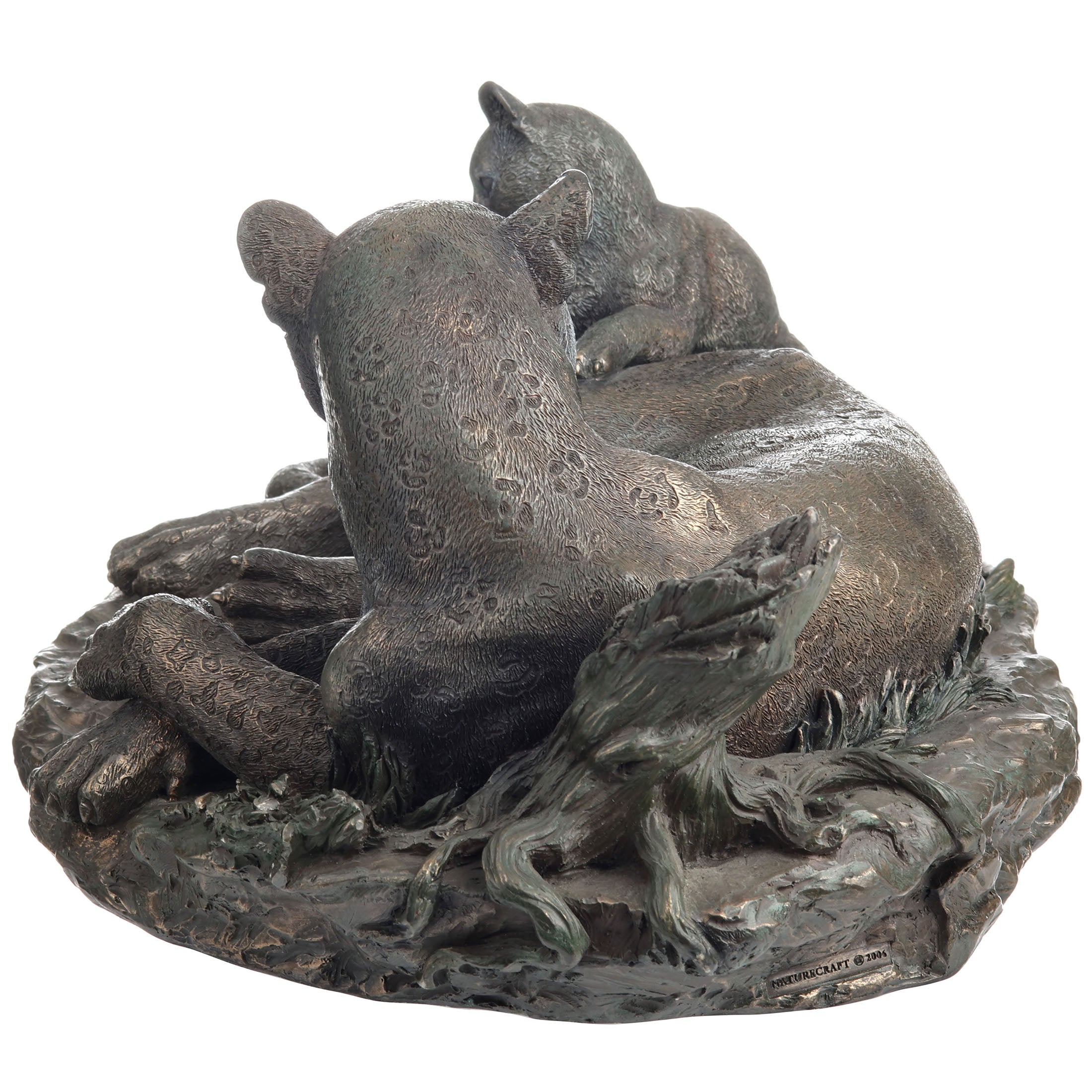 Leopard And Calf (Bronze)