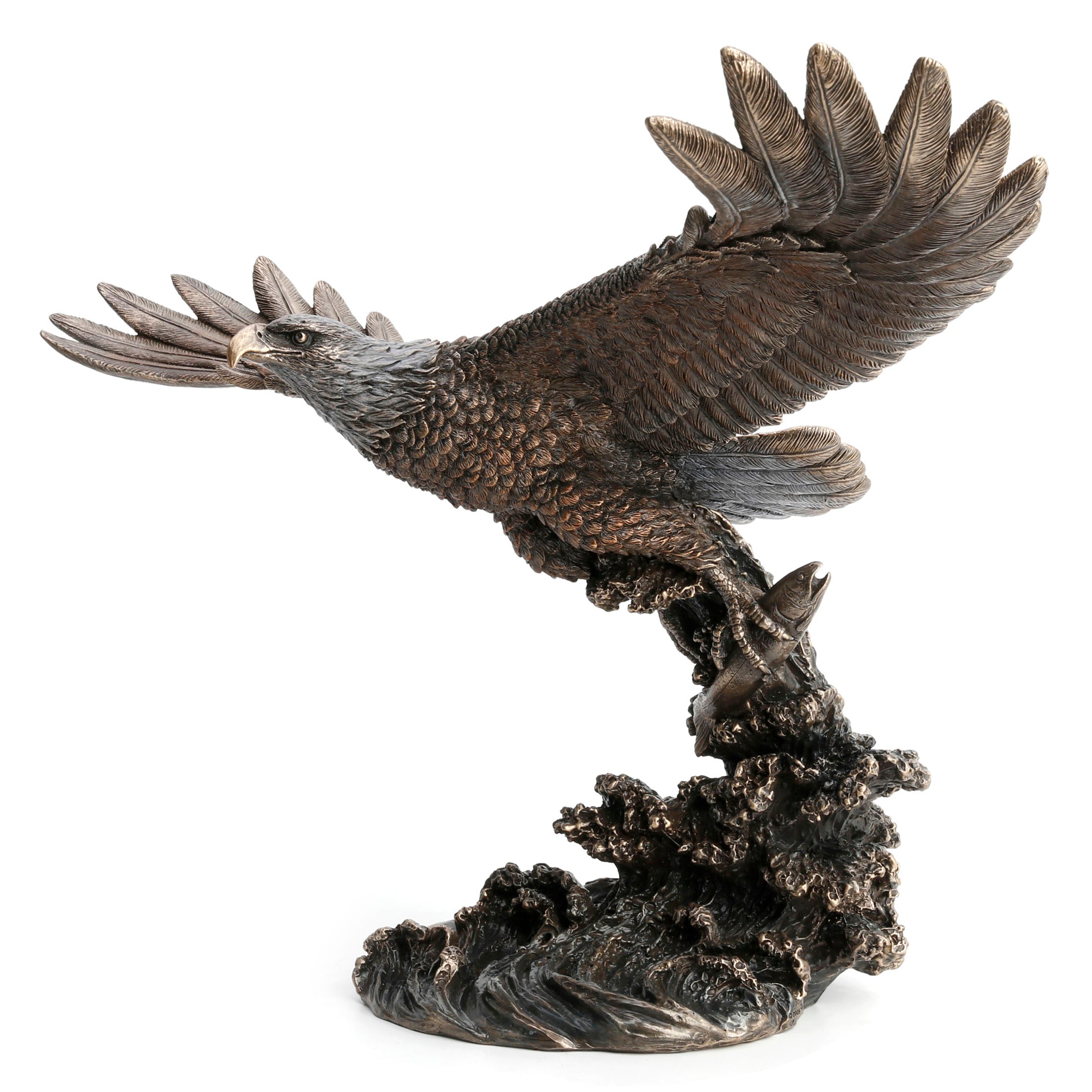 Eagle Catching Fish (Bronze)
