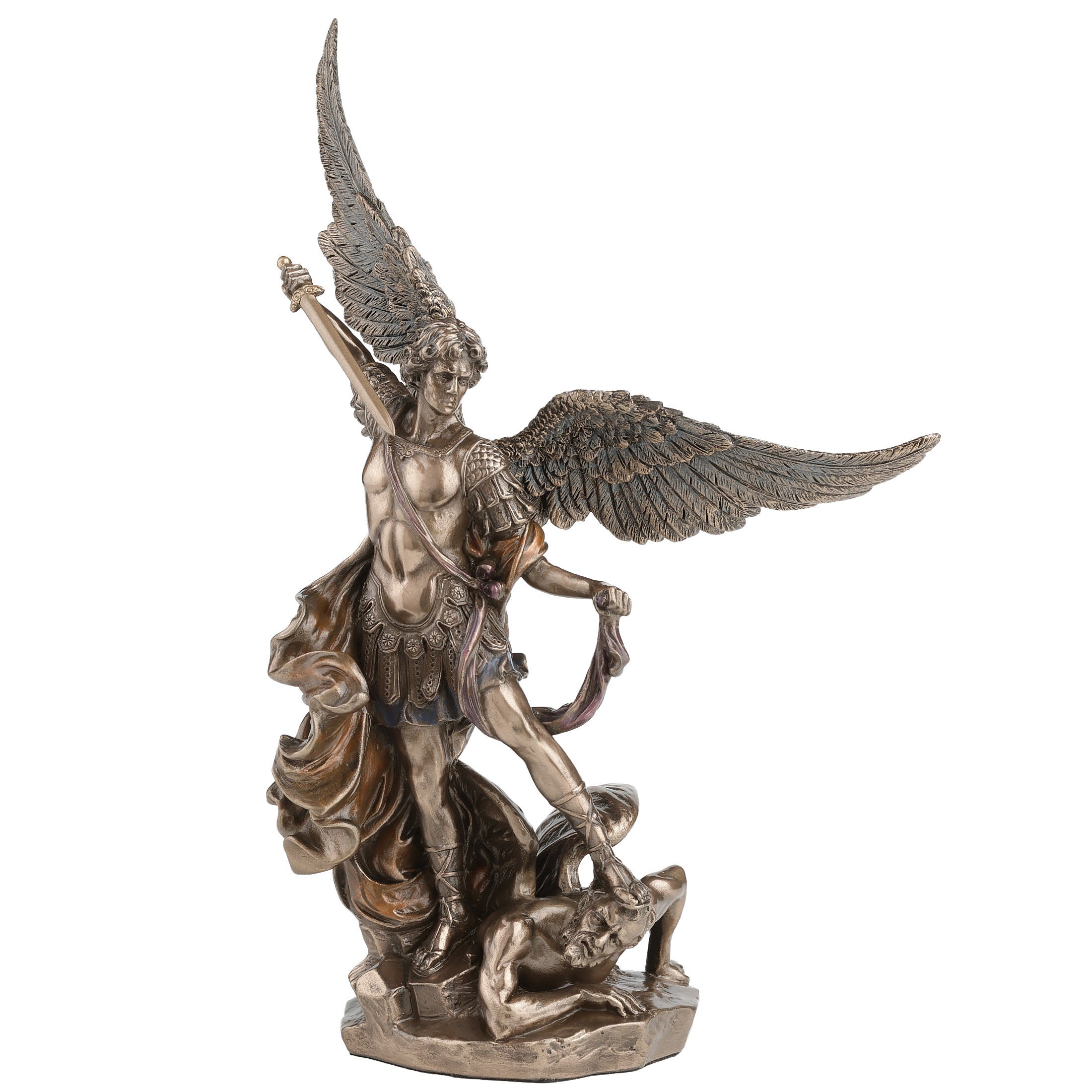 Saint Michael Standing On Demon With Sword
