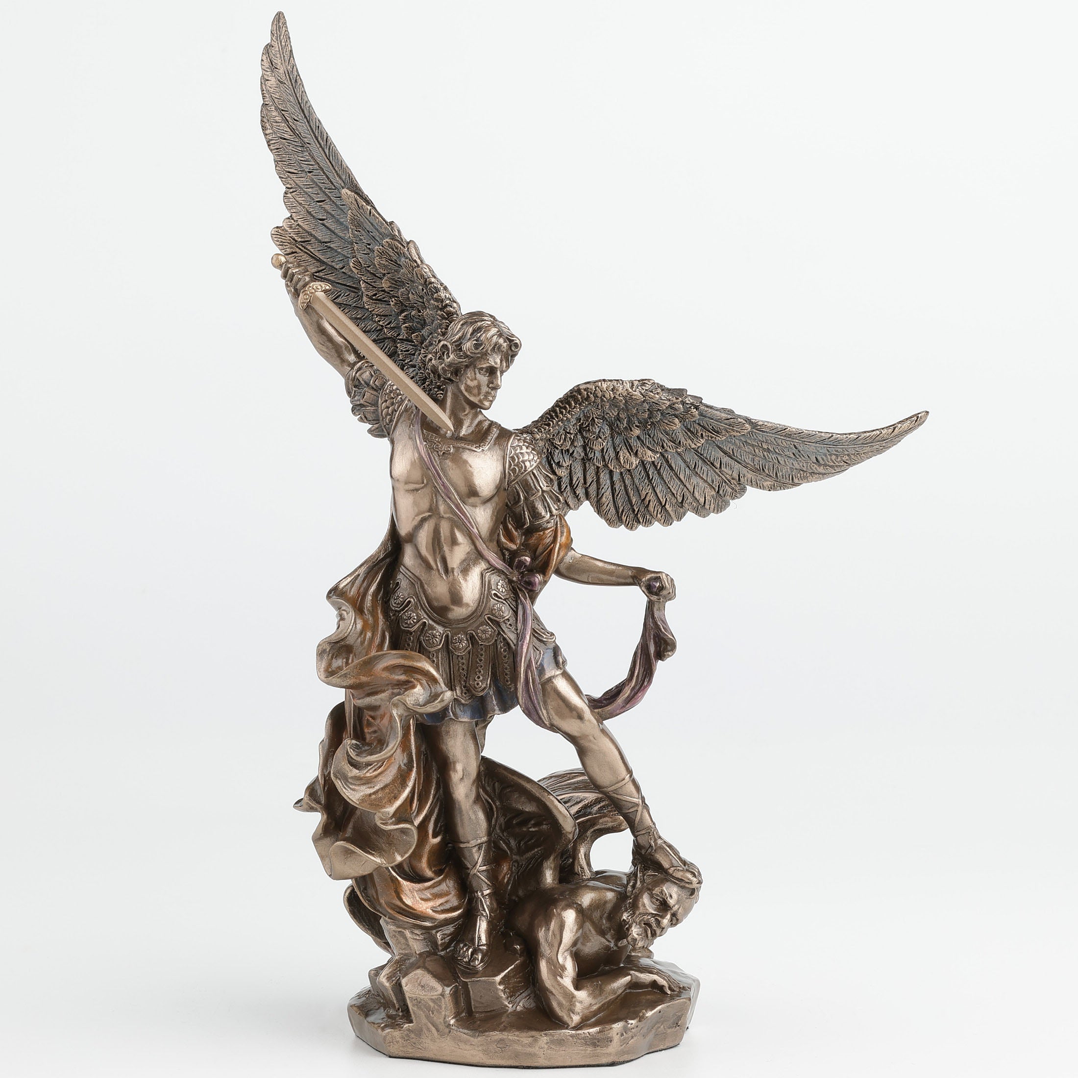 Saint Michael Standing On Demon With Sword