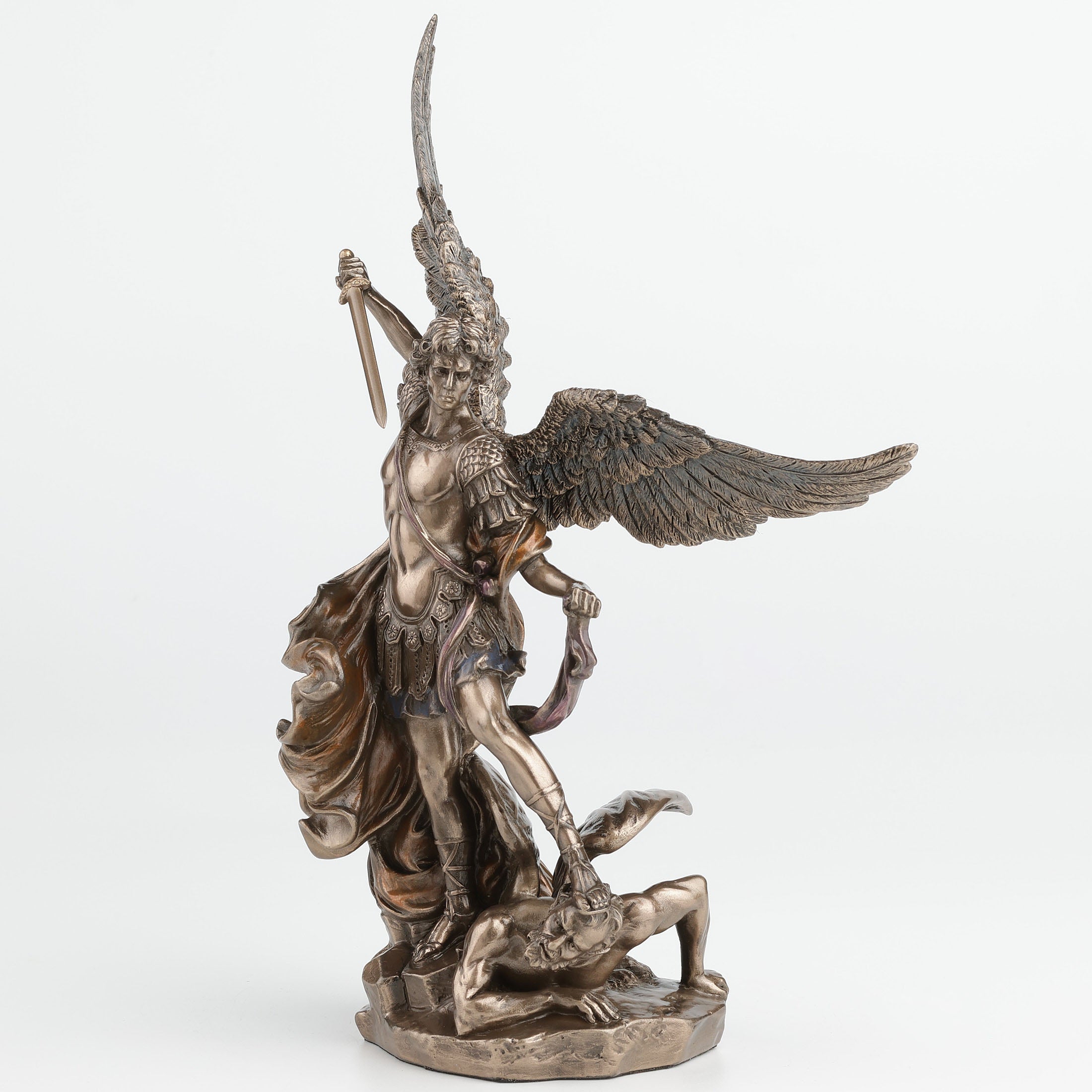 Saint Michael Standing On Demon With Sword