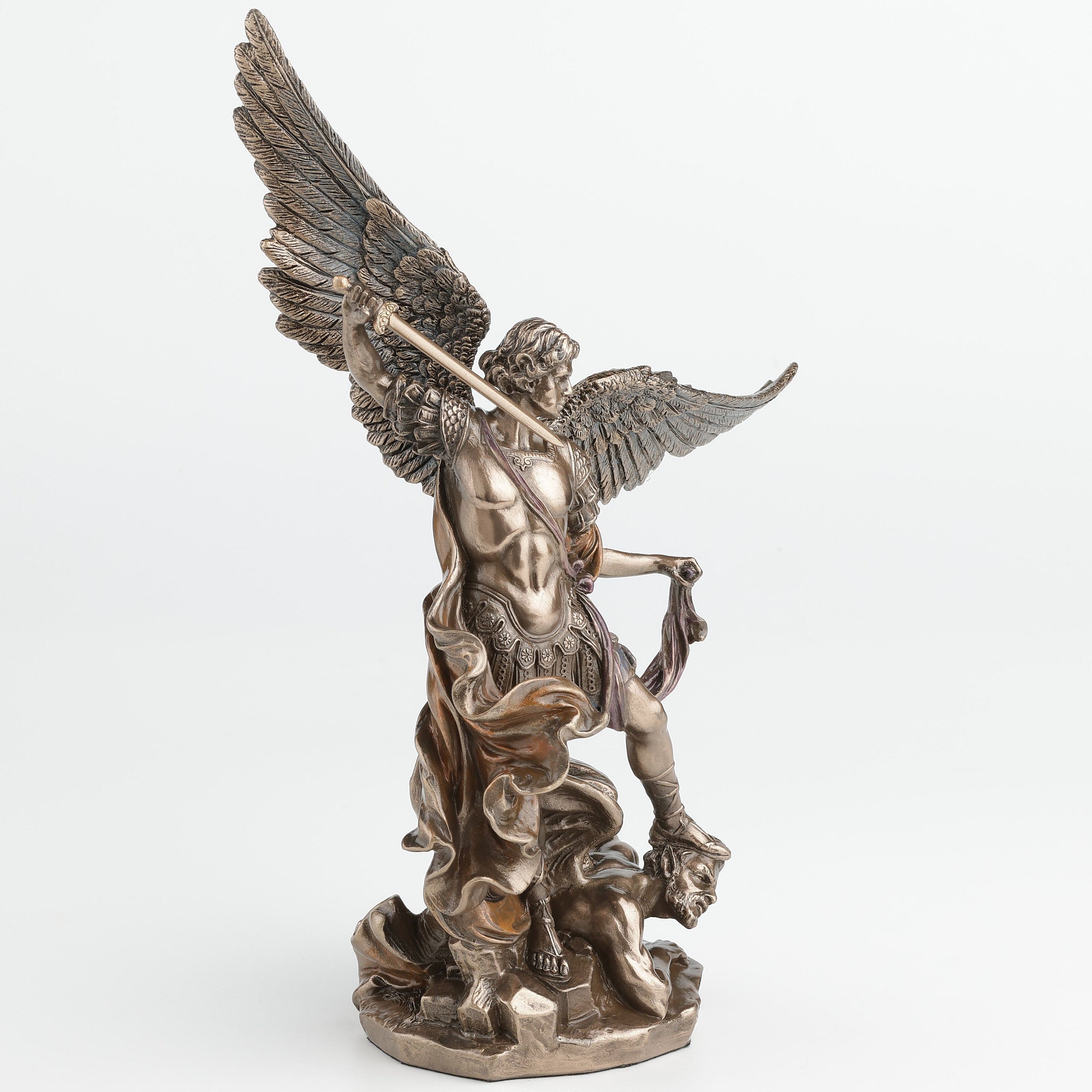 Saint Michael Standing On Demon With Sword
