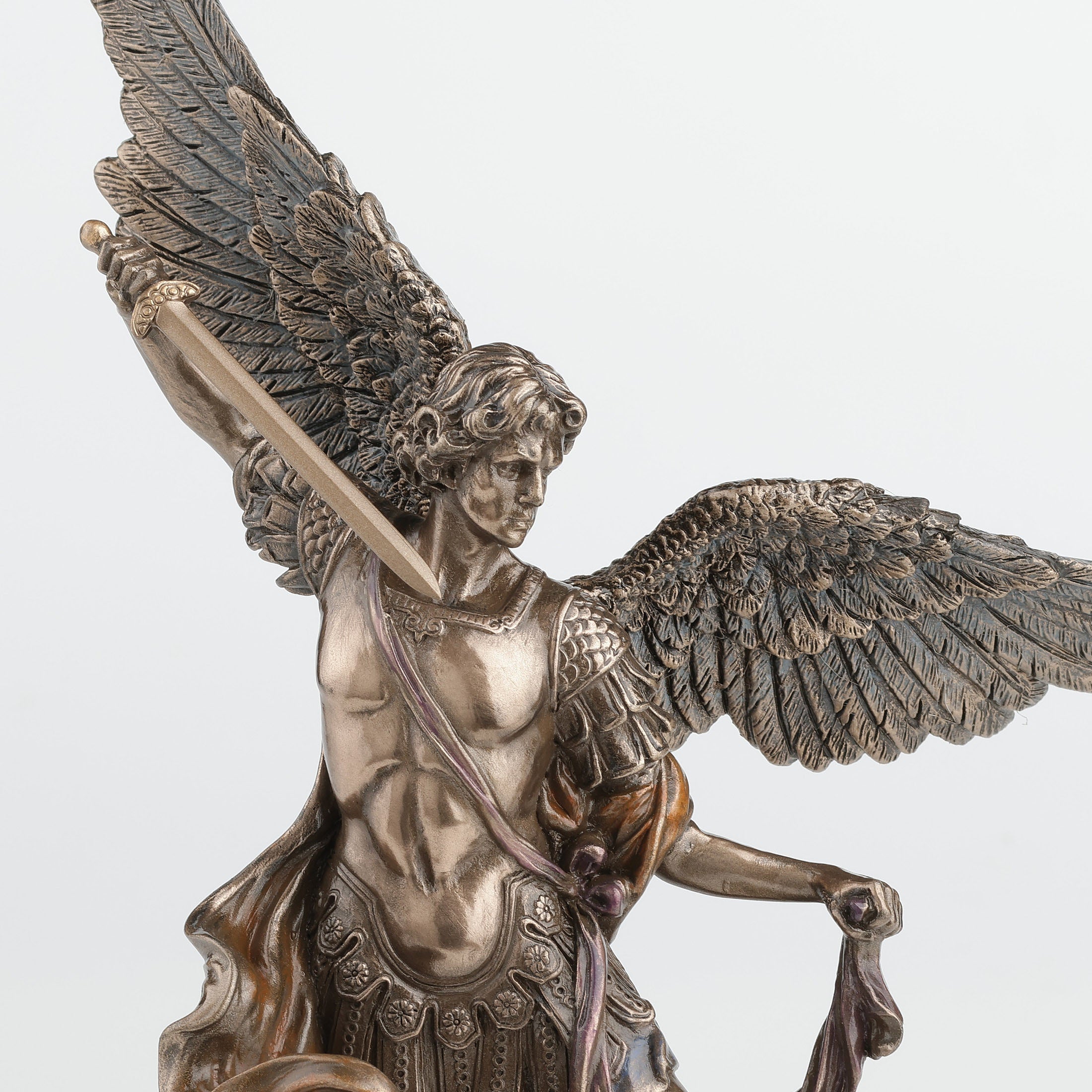 Saint Michael Standing On Demon With Sword