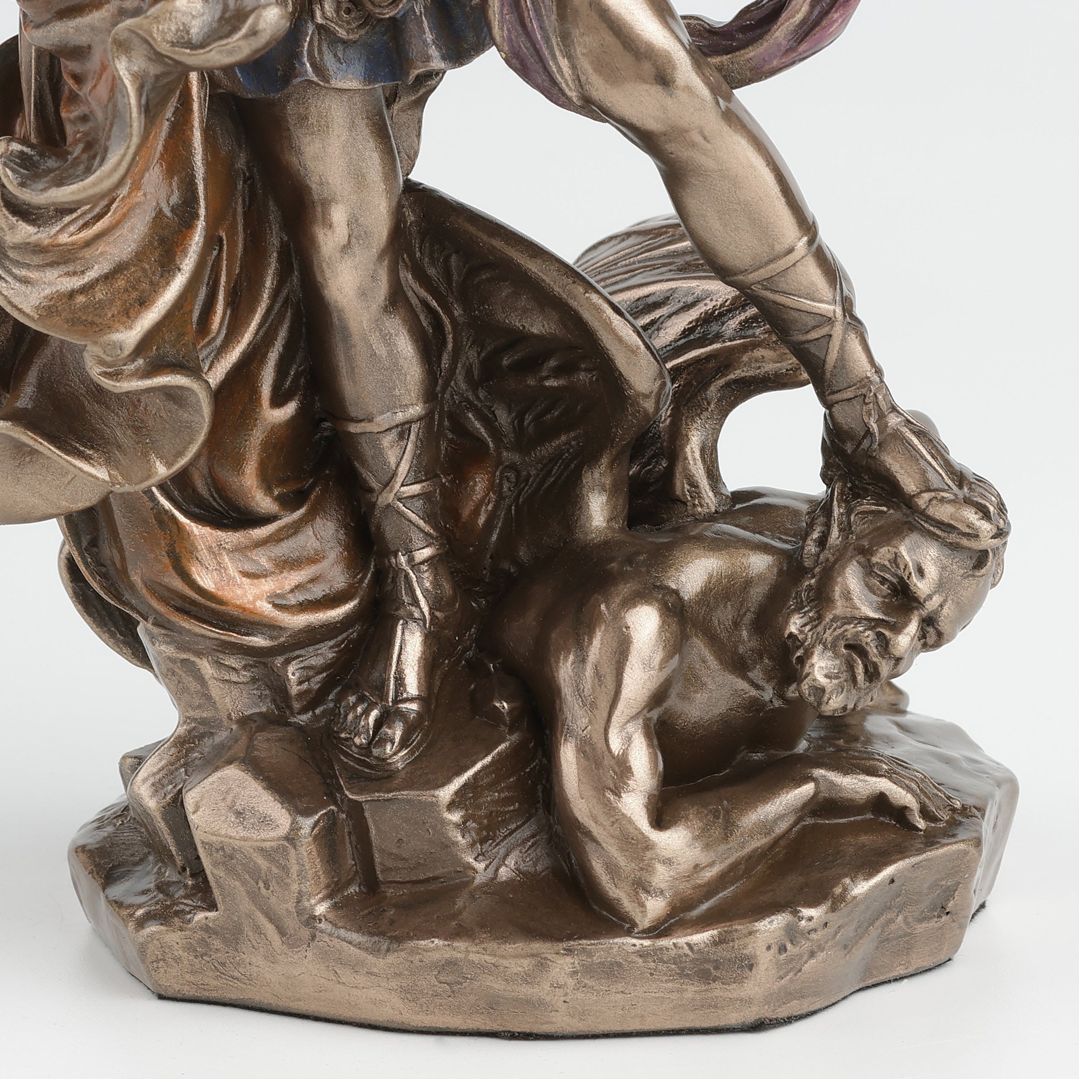 Saint Michael Standing On Demon With Sword