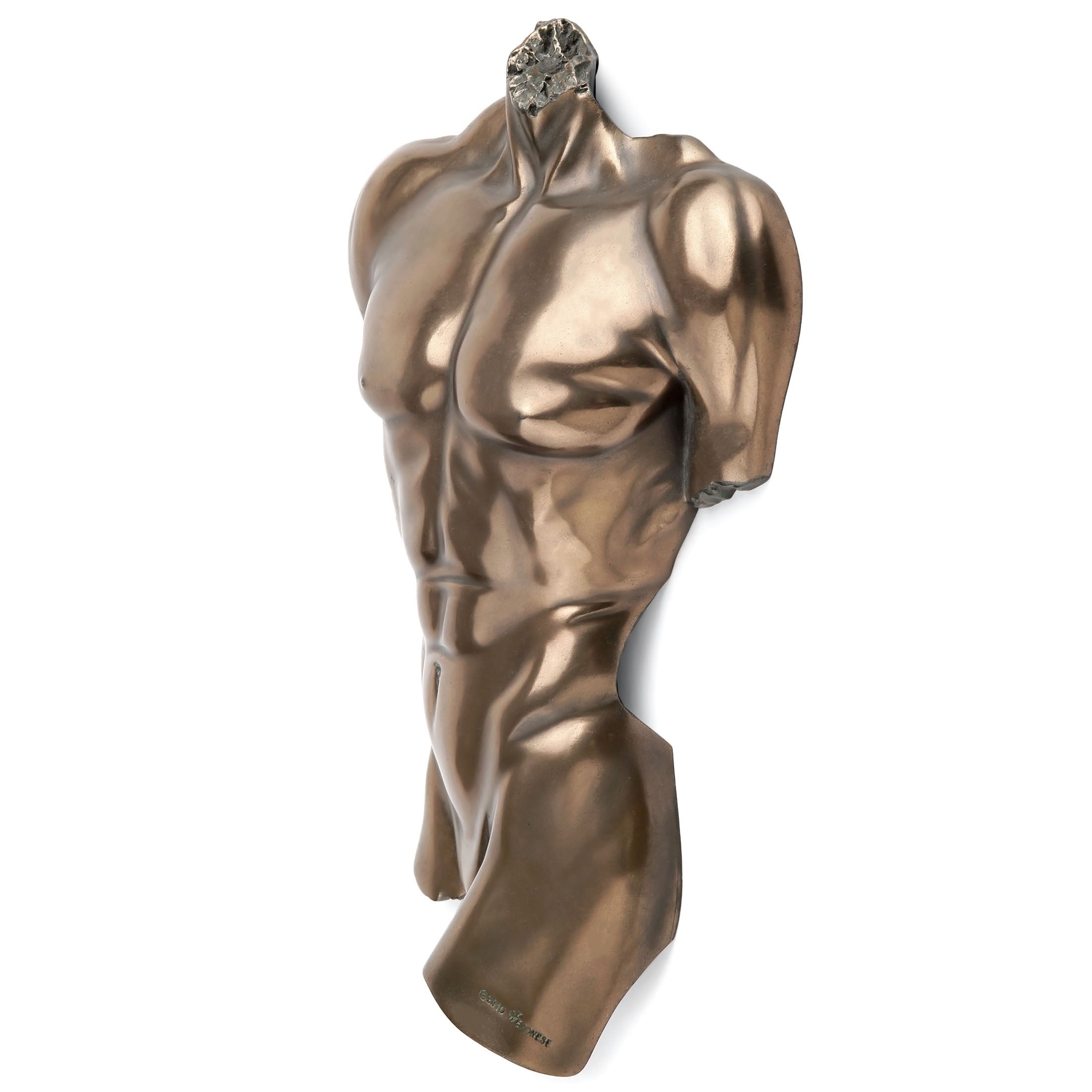 Wall Plaque Male Torso 267 (Bronze)