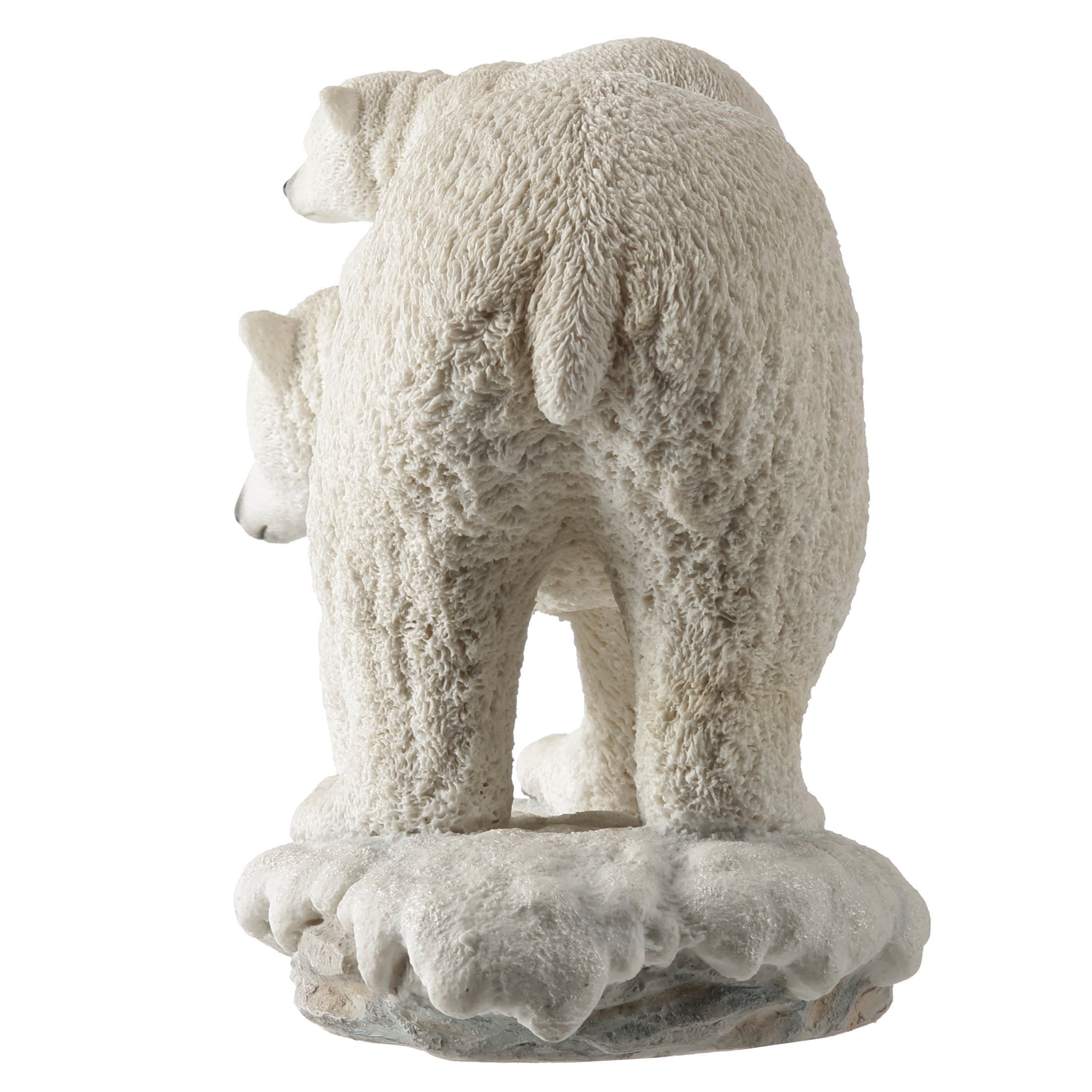 Polar Bear Cub On The Back Of Mother