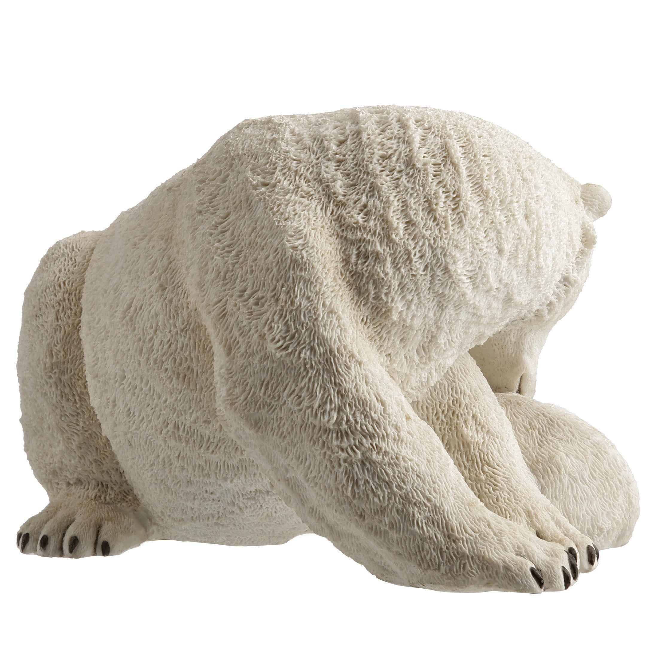 Polar Bear Cub Cuddling With Mother