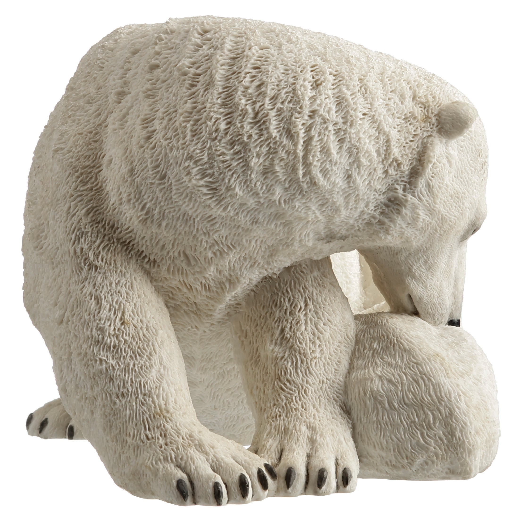 Polar Bear Cub Cuddling With Mother