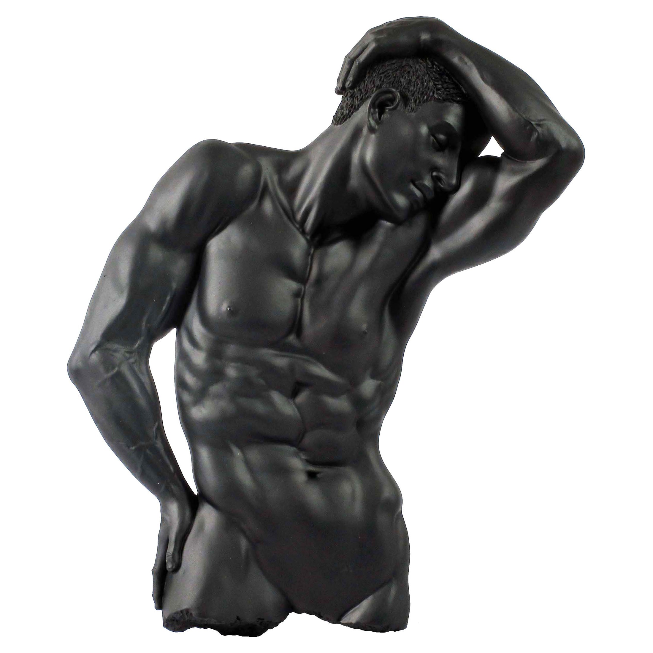 Nude Male 426 Wall Plaque (Black)
