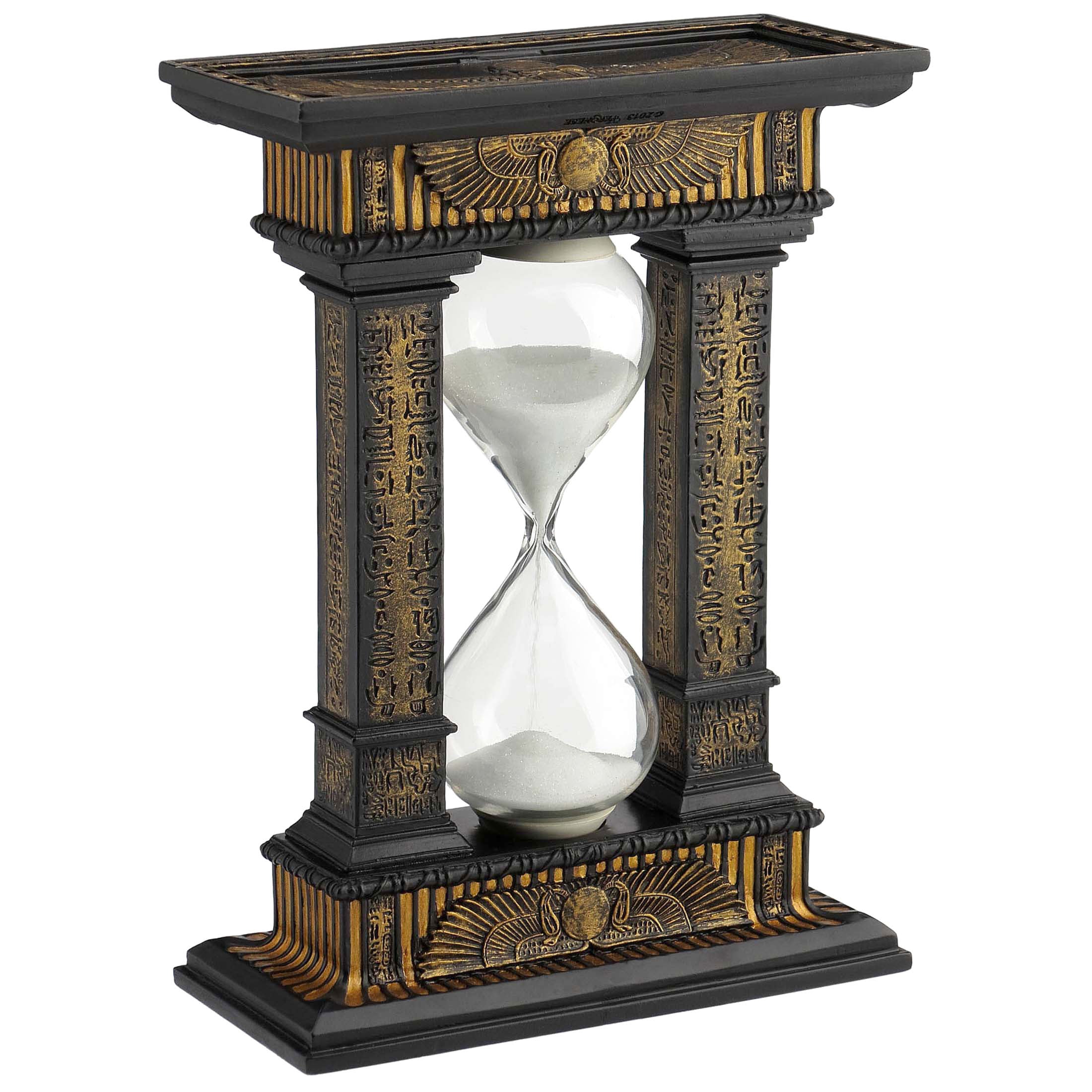 Egyptian Winged Sun Column Hourglass