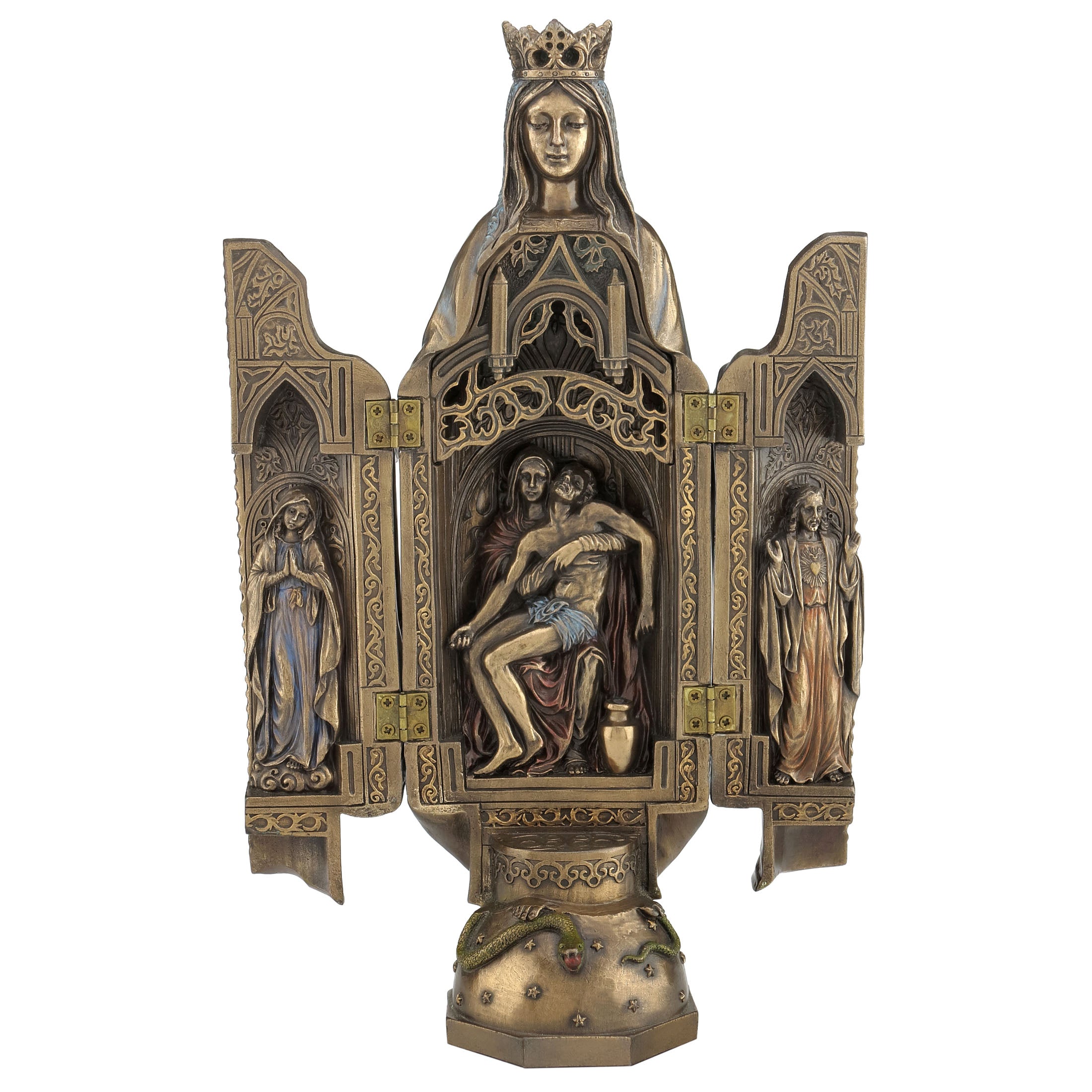 Lady Of Grace Polyptych Sculpture Of Pieta
