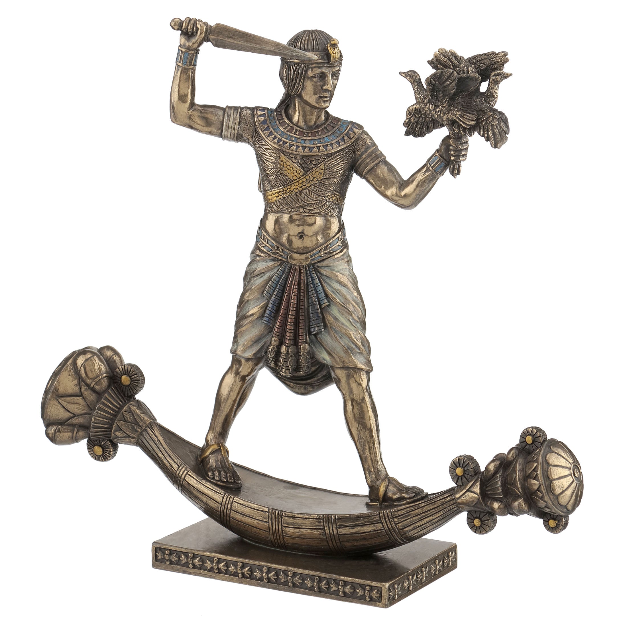 Egyptian Prince Hunting Water Fowl On A Reed Boat