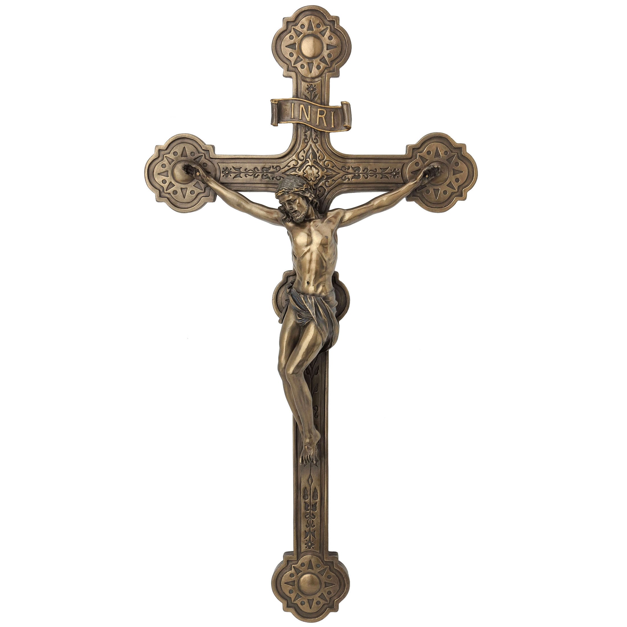Cathedral Style Crucifix Wall Plaque