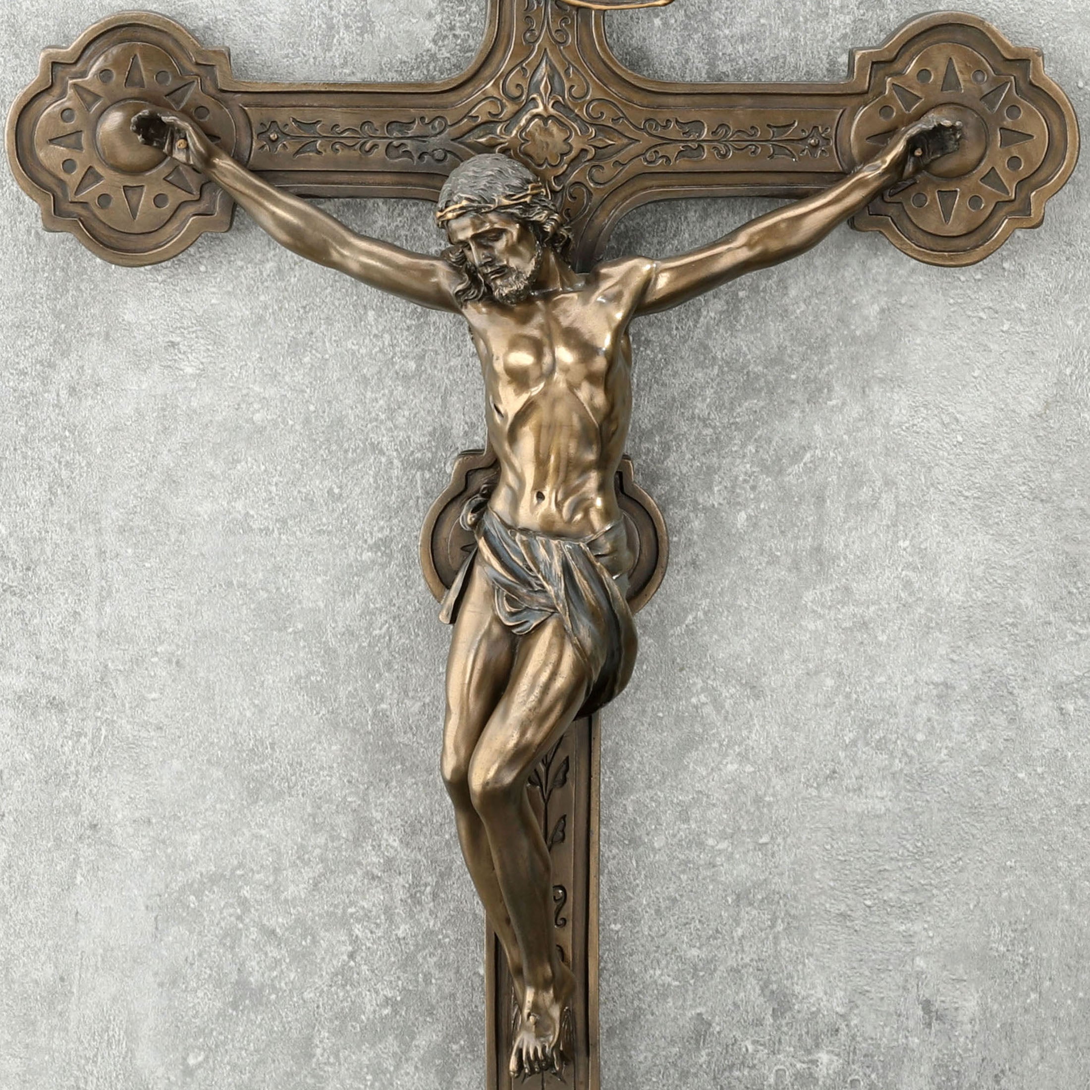 Cathedral Style Crucifix Wall Plaque