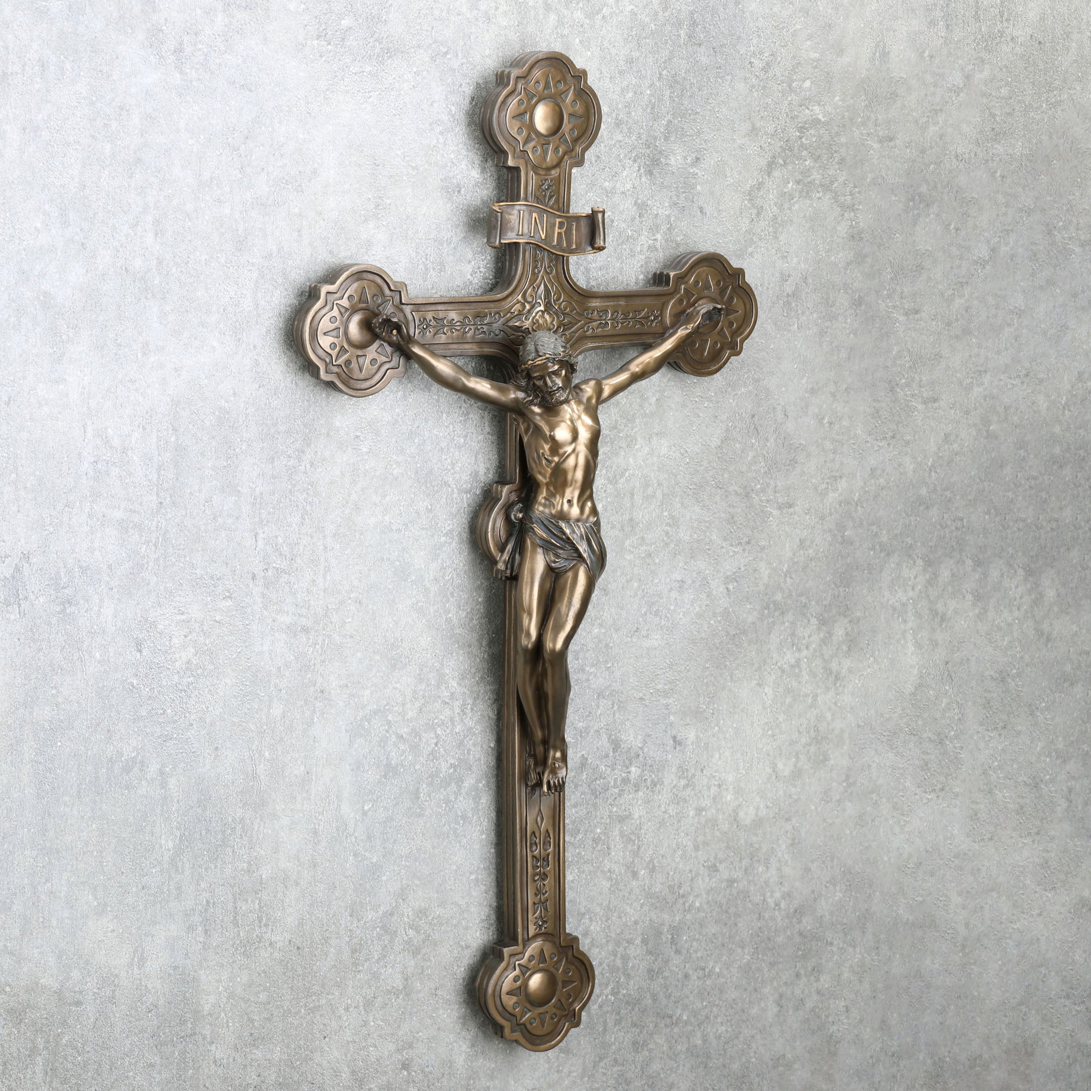 Cathedral Style Crucifix Wall Plaque