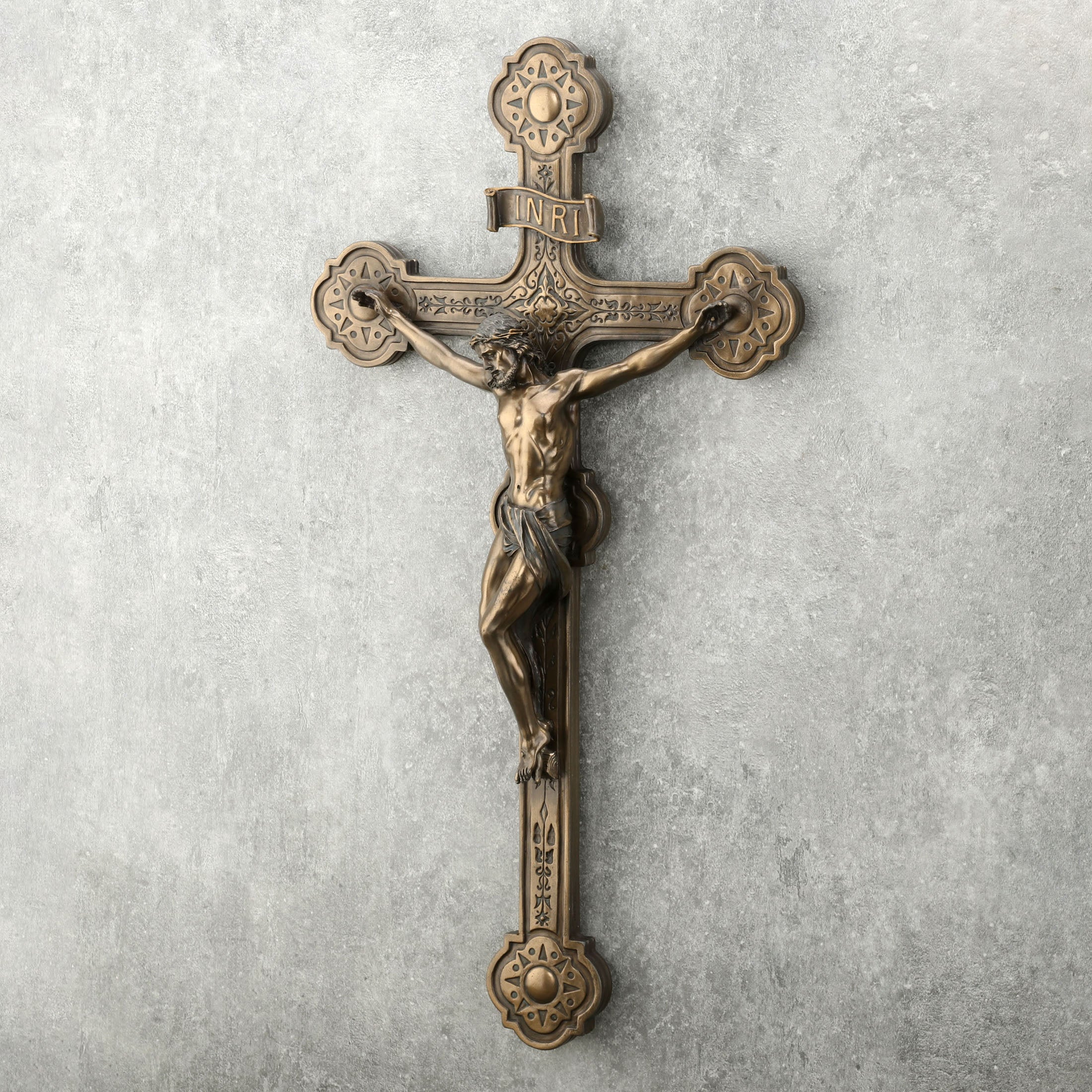 Cathedral Style Crucifix Wall Plaque