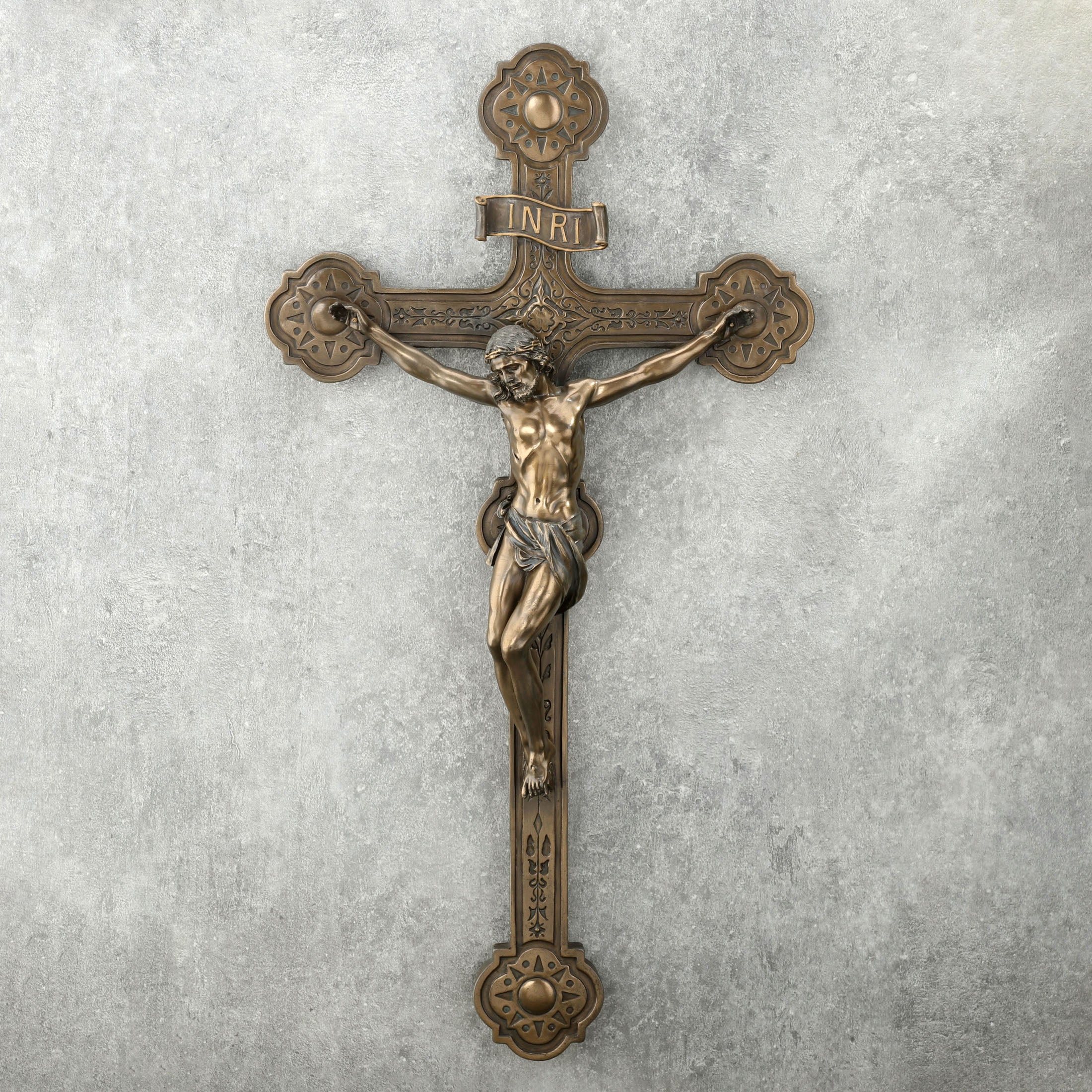 Cathedral Style Crucifix Wall Plaque