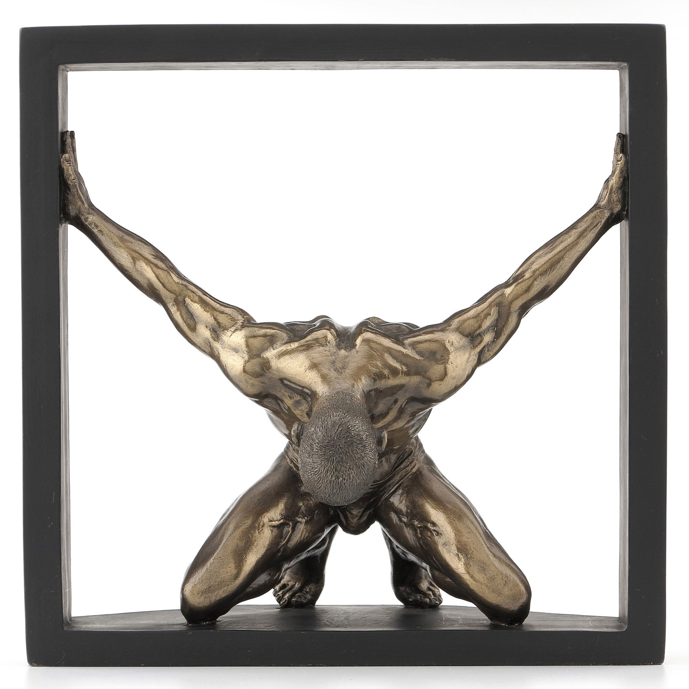Nude Male Kneeling In Square Frame (Mbz+Color)