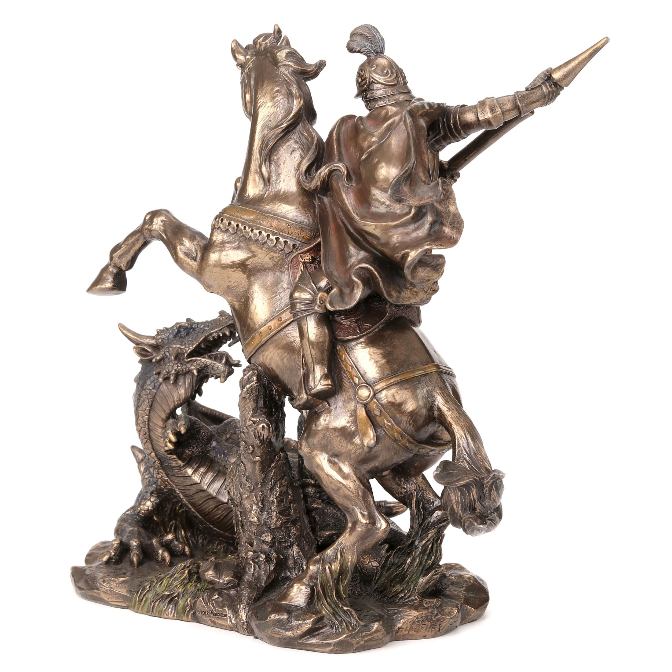 Saint George On Horse Slaying Dragon