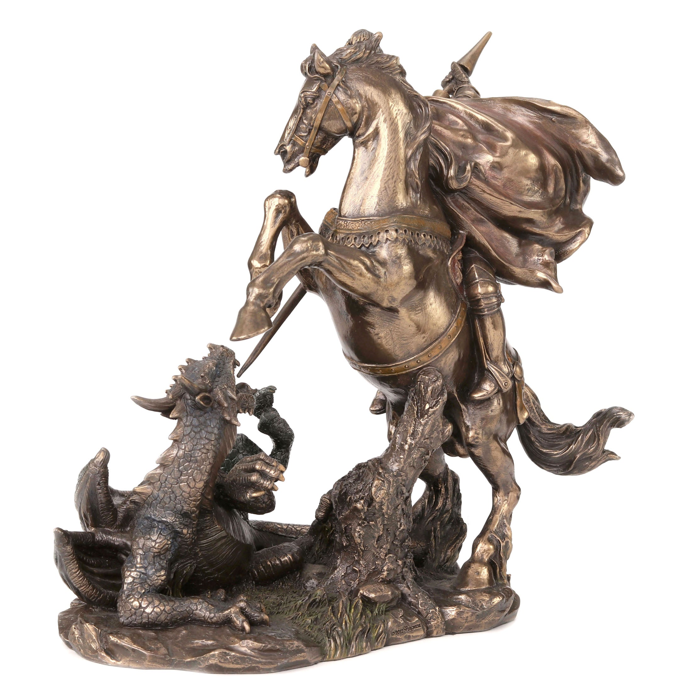 Saint George On Horse Slaying Dragon