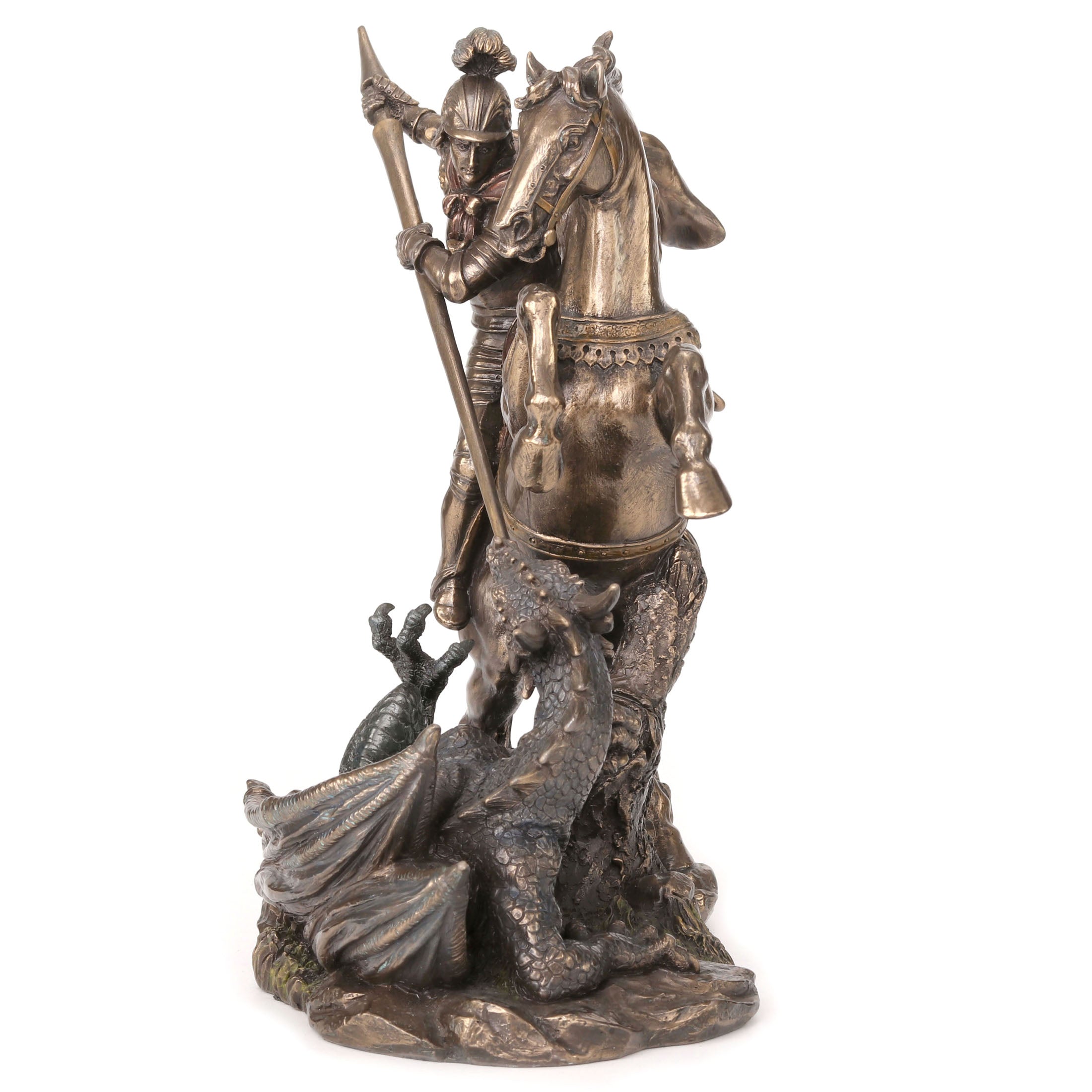 Saint George On Horse Slaying Dragon