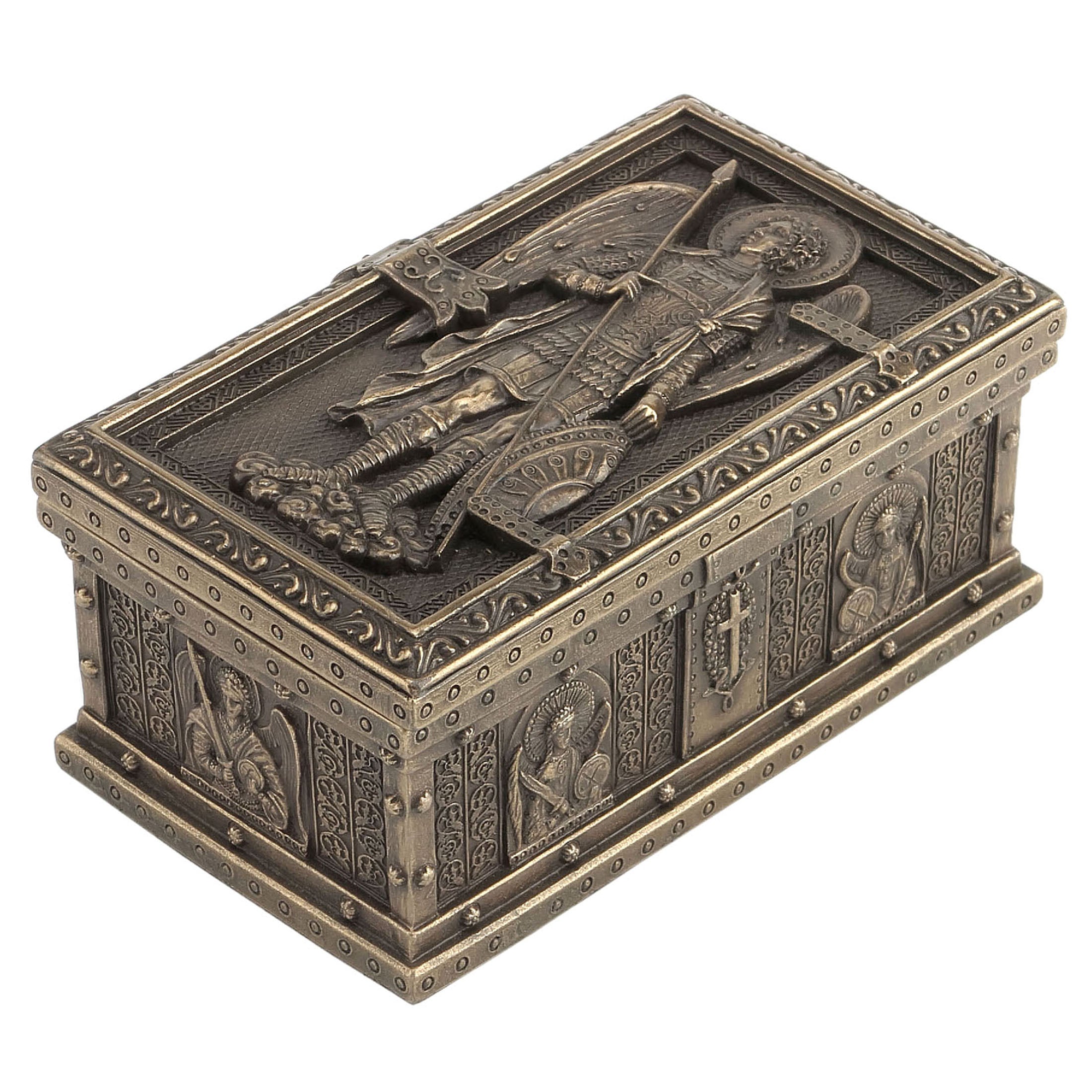 Saint Michael Framed Trinket Box