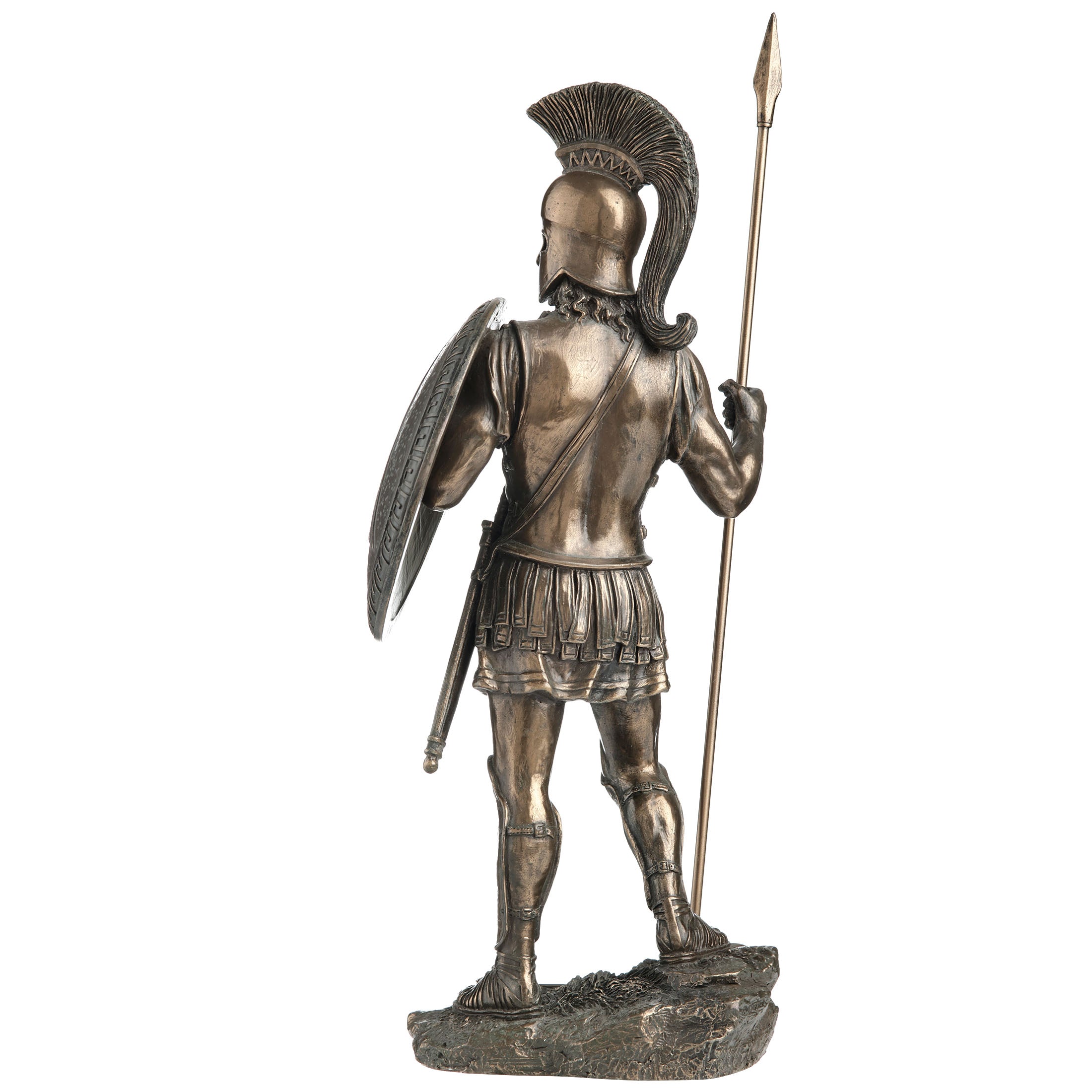Spartan Warrior With Spear And Hoplite Shield