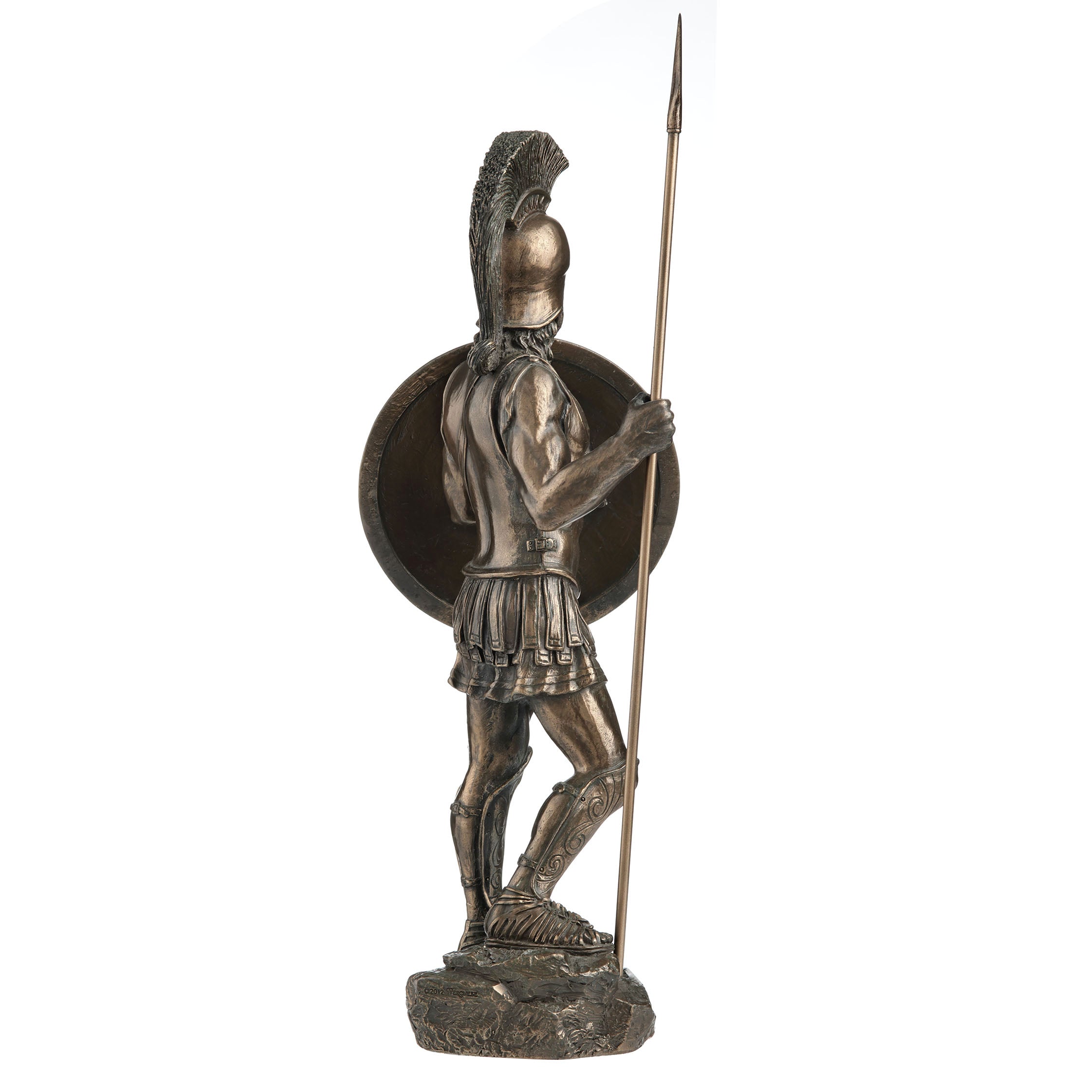 Spartan Warrior With Spear And Hoplite Shield