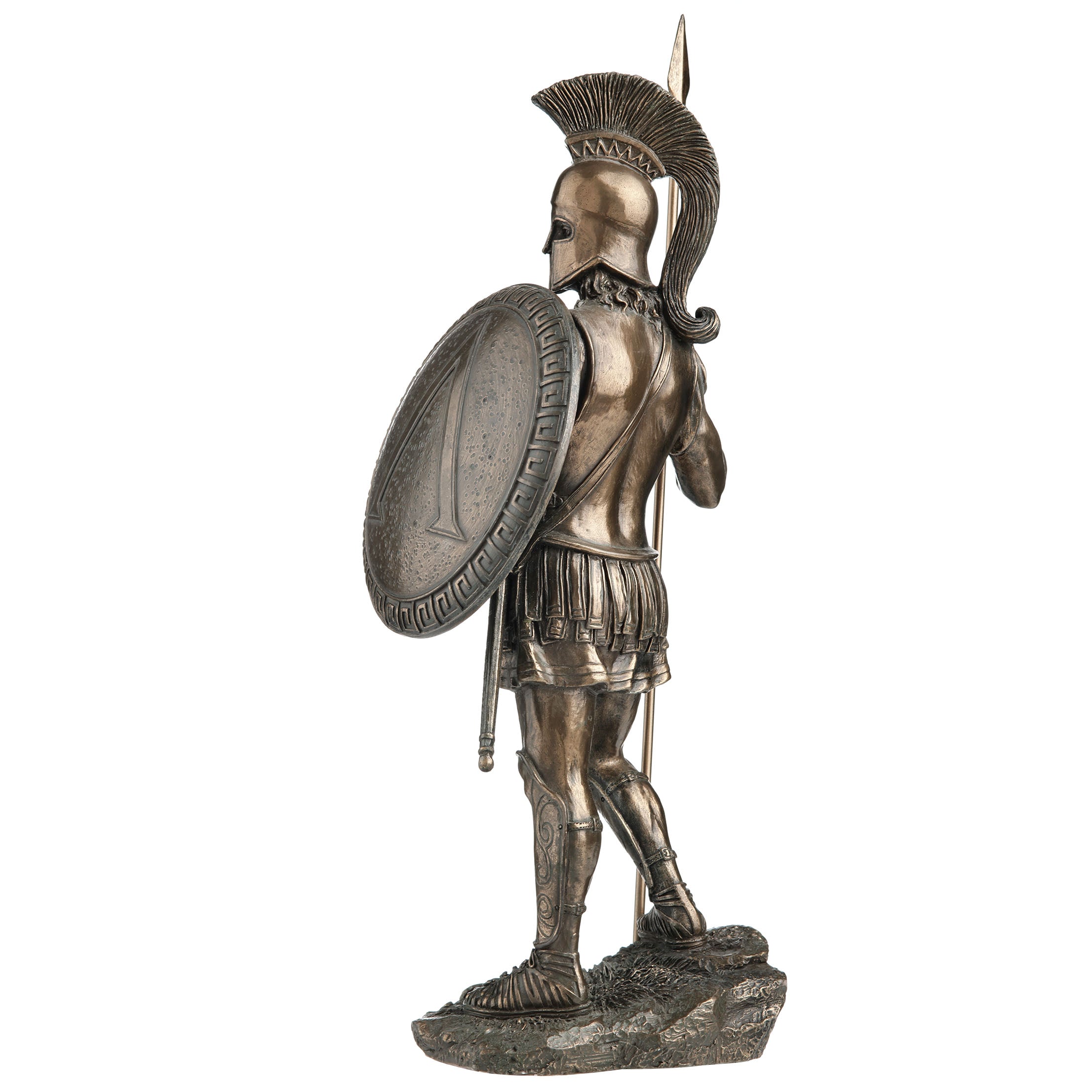 Spartan Warrior With Spear And Hoplite Shield