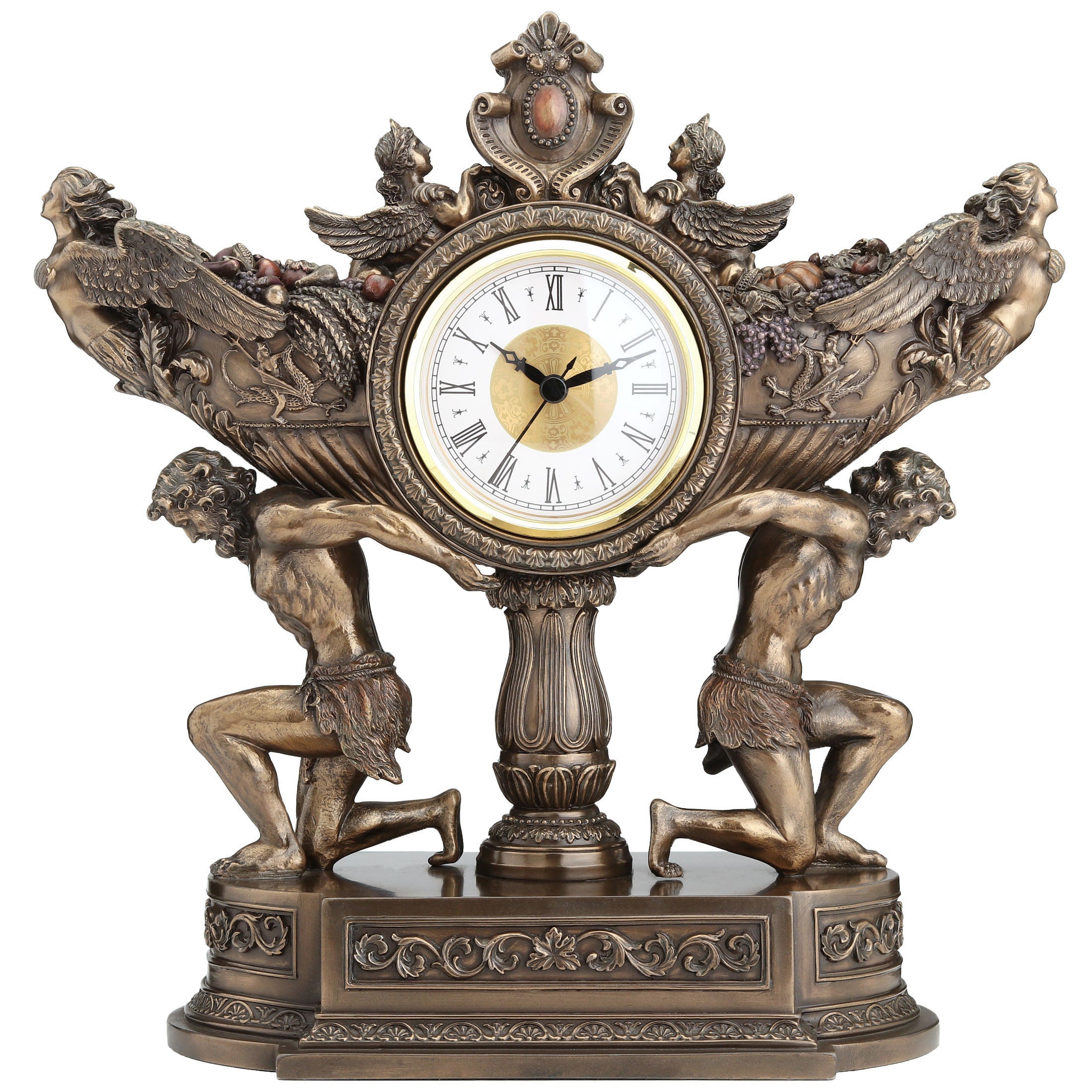 Strong Men Carrying Vessel Of Harvest Clock (Mbz+Color)