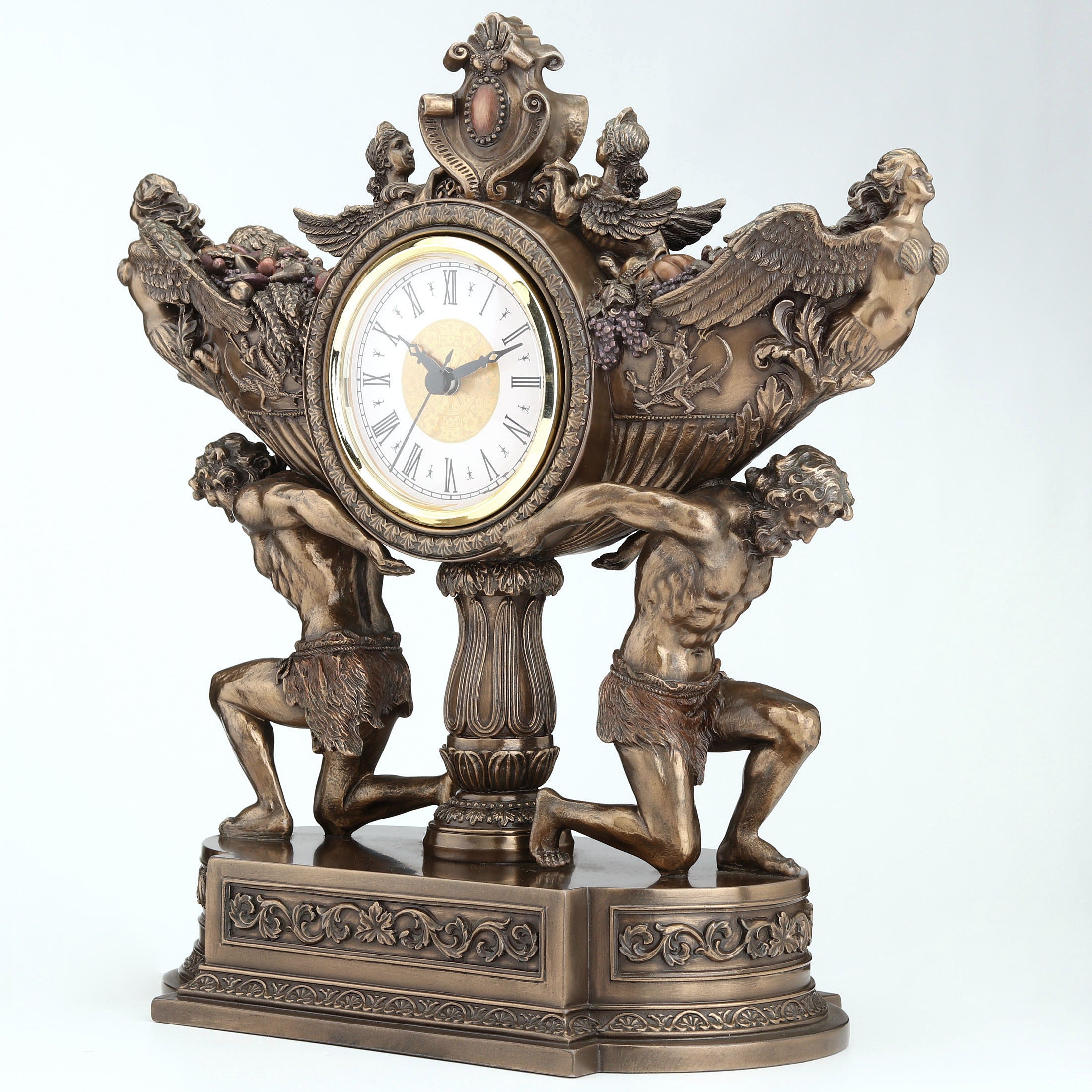 Strong Men Carrying Vessel Of Harvest Clock (Mbz+Color)