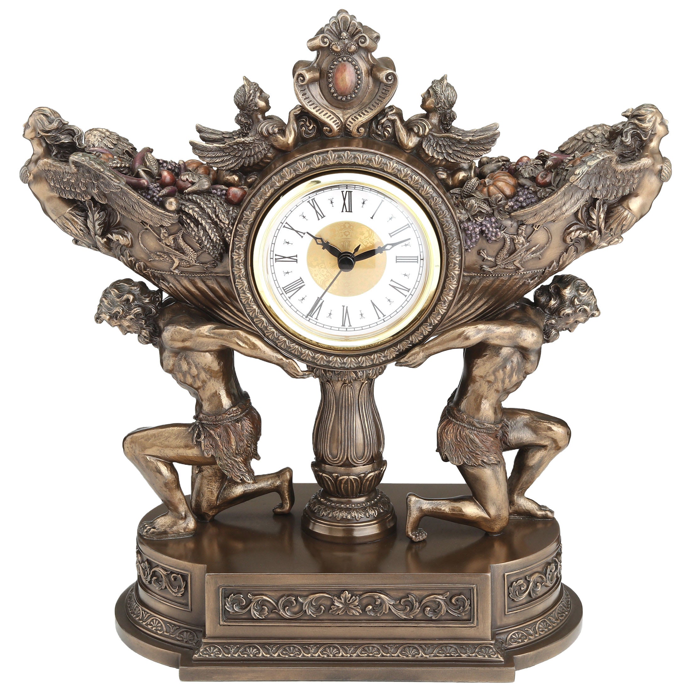 Strong Men Carrying Vessel Of Harvest Clock (Mbz+Color)