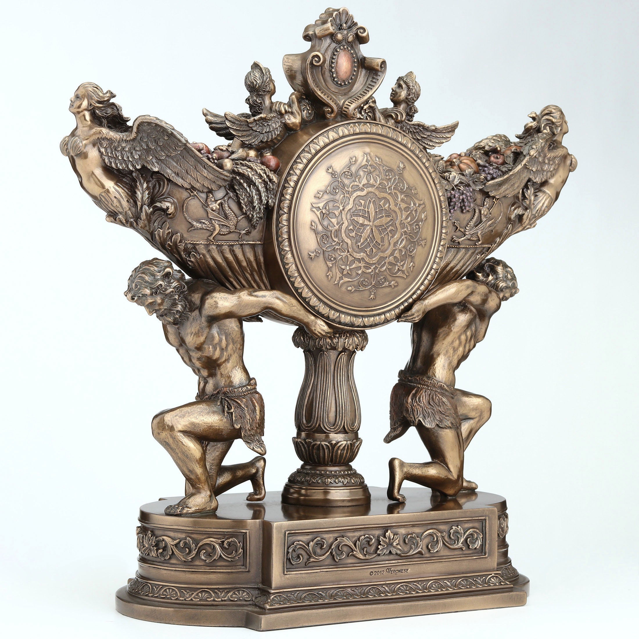 Strong Men Carrying Vessel Of Harvest Clock (Mbz+Color)
