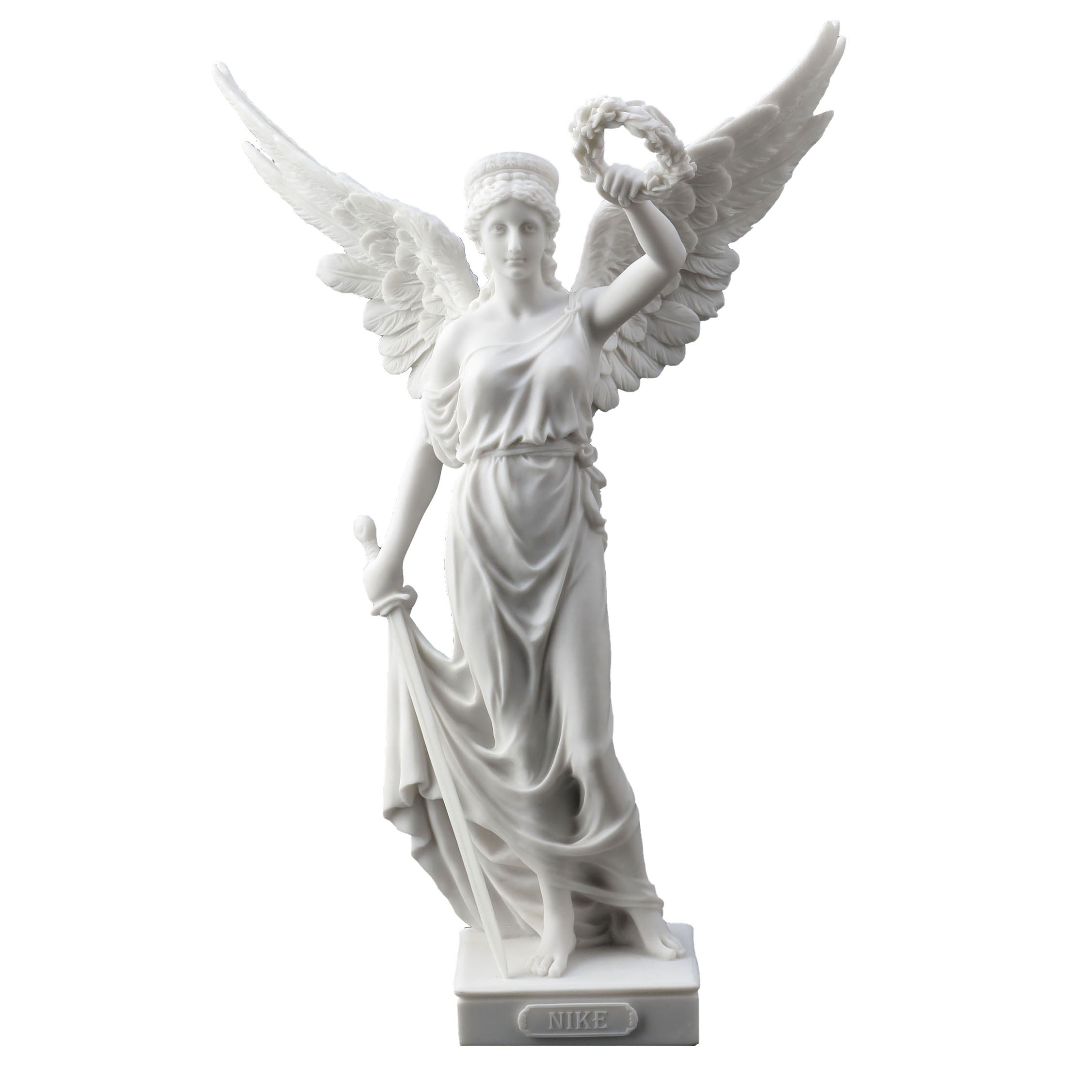 Nike With Sword And Wreath In Hands