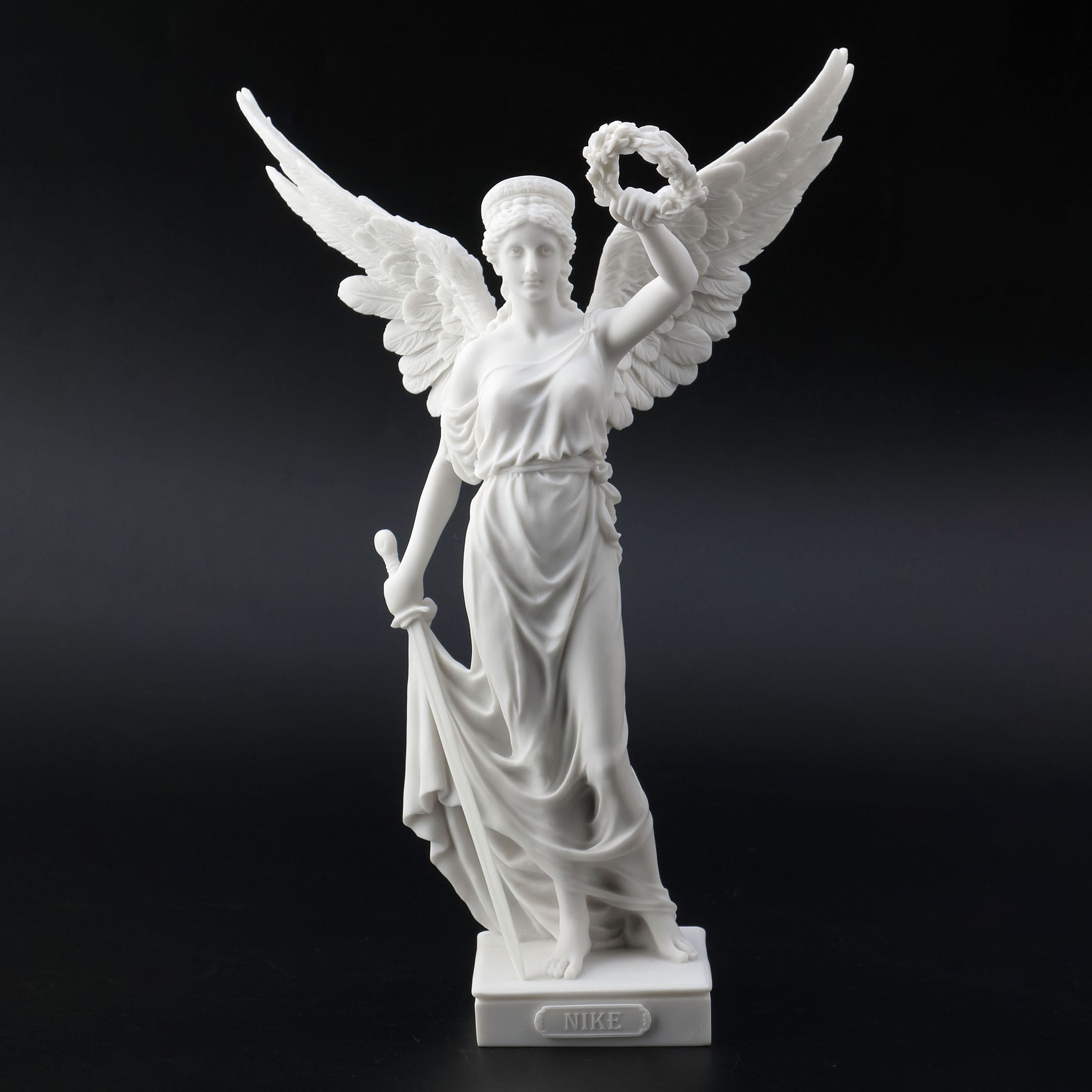 Nike With Sword And Wreath In Hands