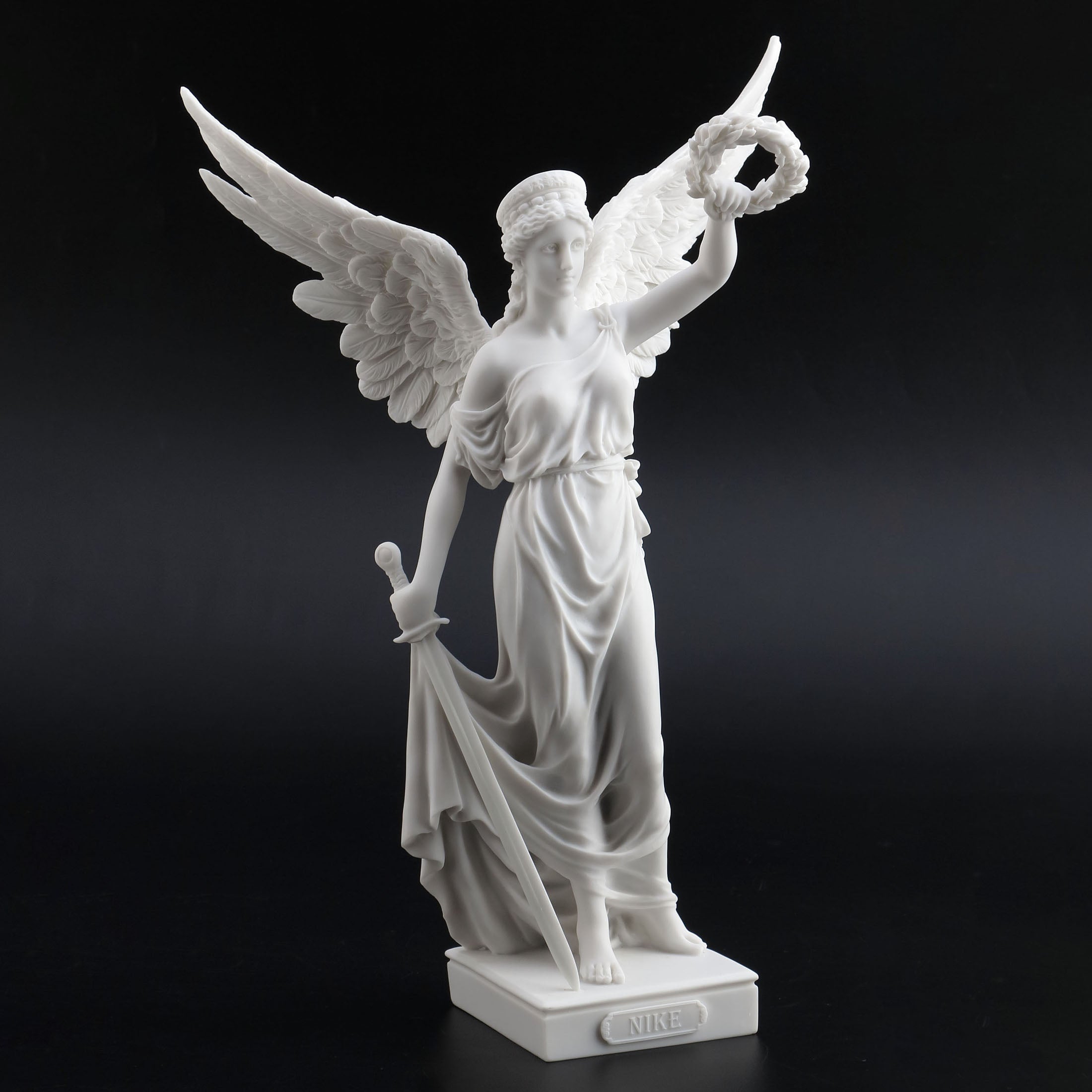 Nike With Sword And Wreath In Hands