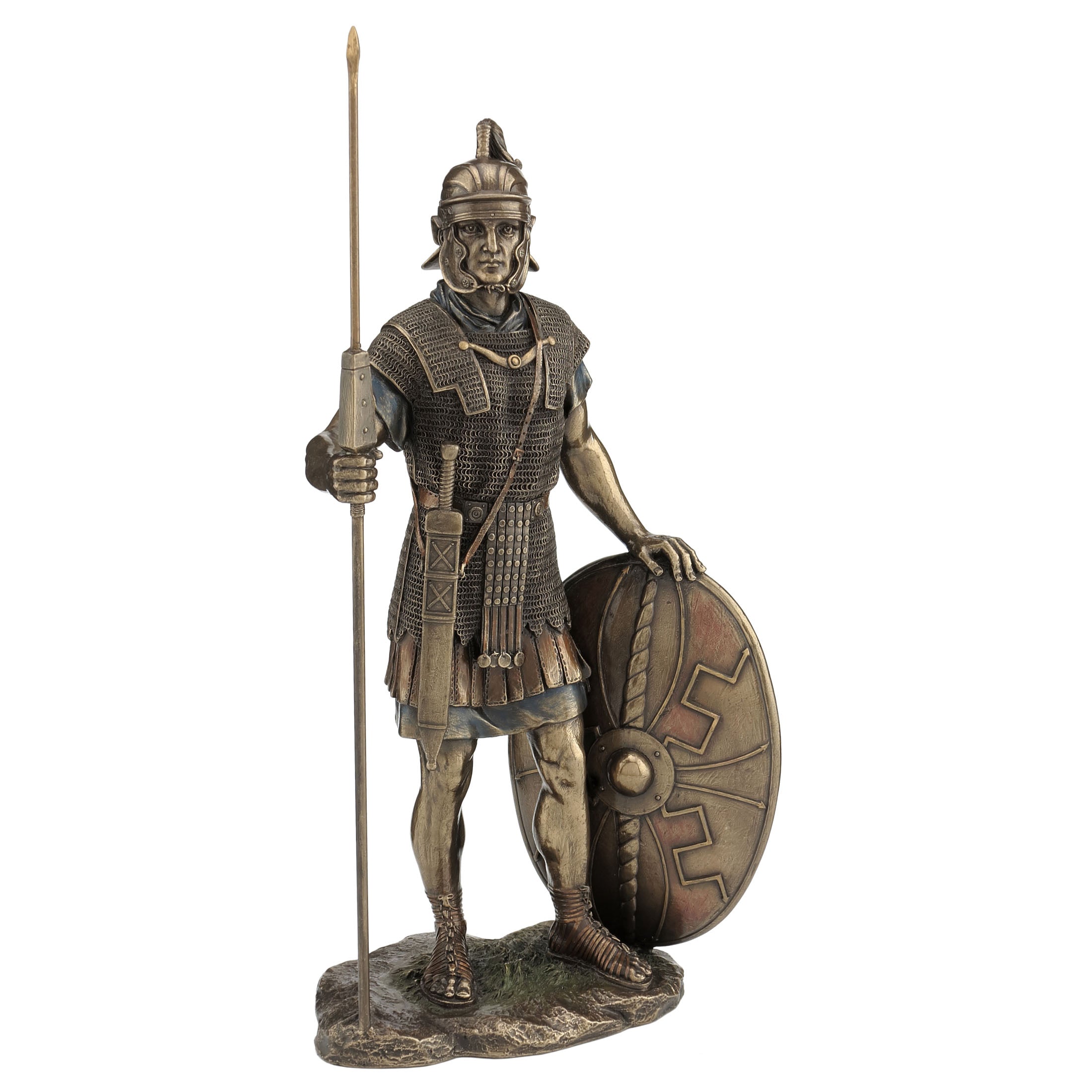 Roman Warrior With Spear And Shield