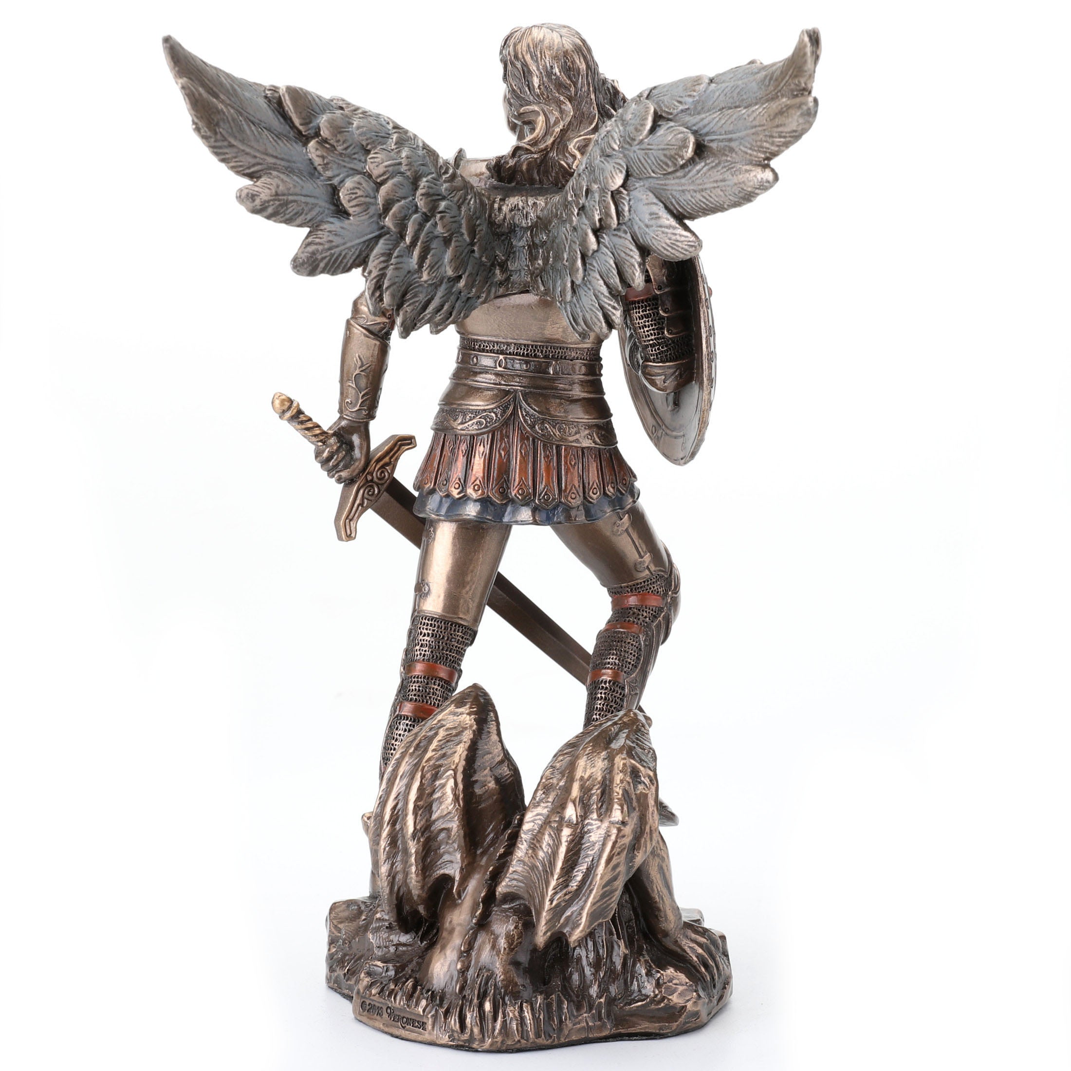 Saint Michael Standing On Demon With Sword And Shield