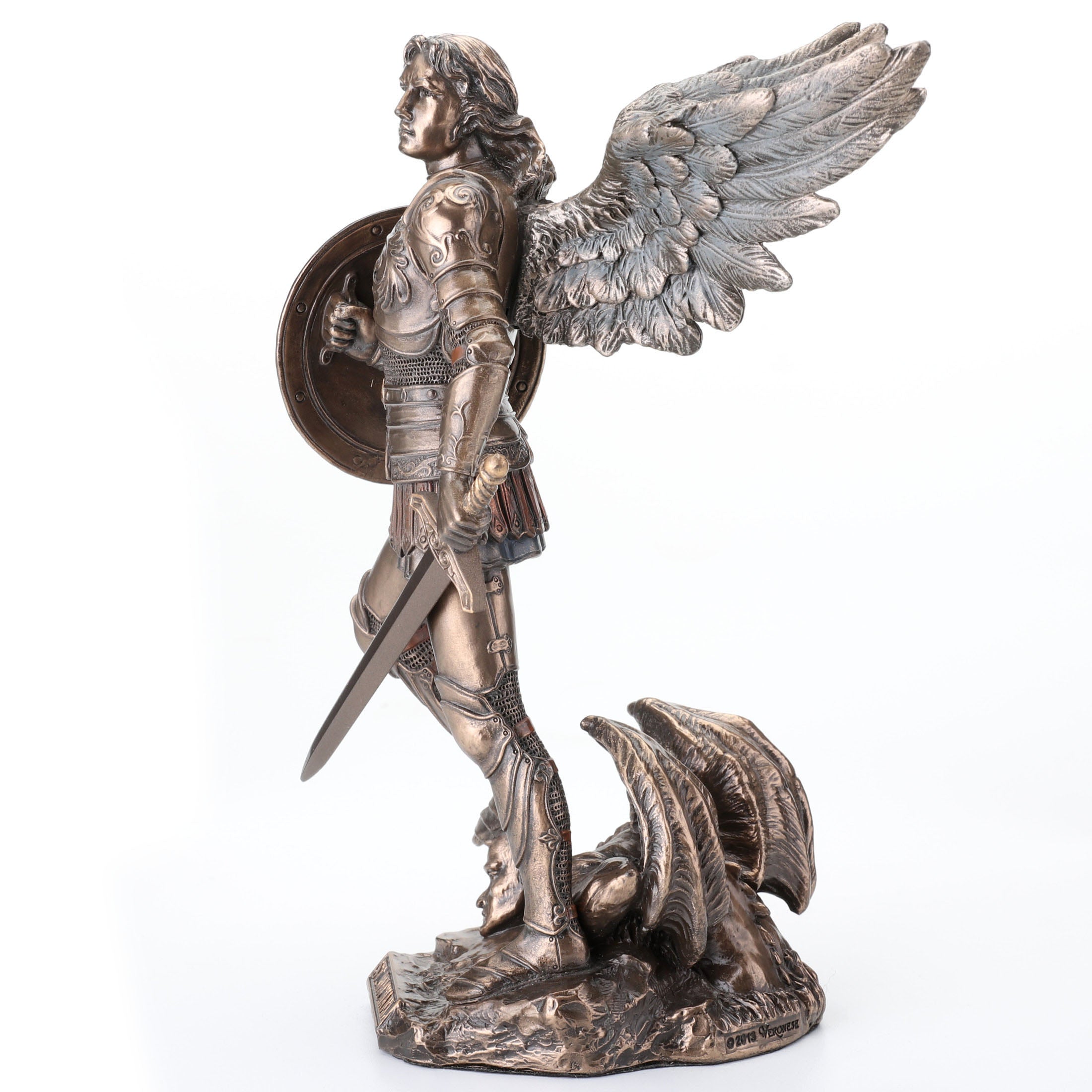 Saint Michael Standing On Demon With Sword And Shield