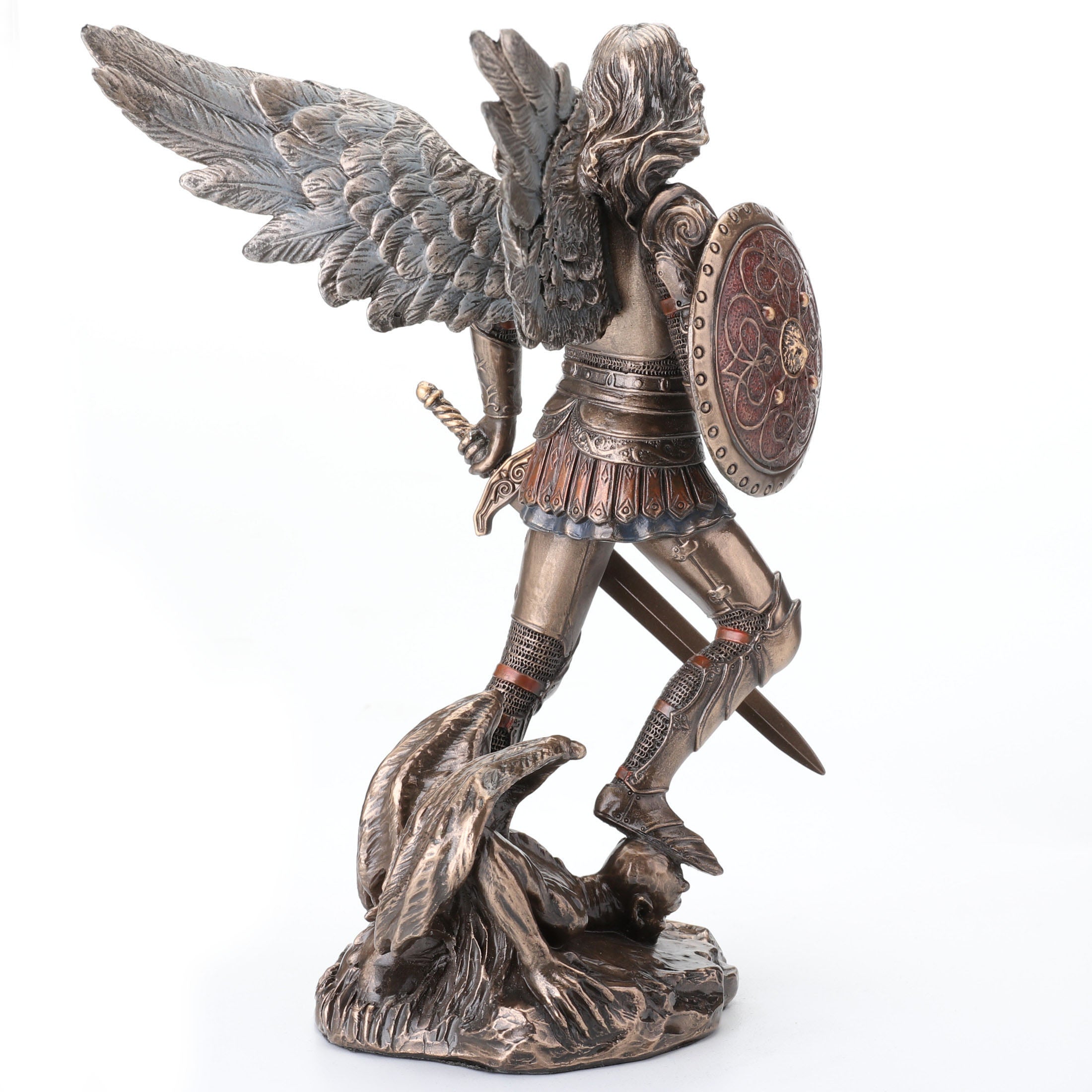 Saint Michael Standing On Demon With Sword And Shield