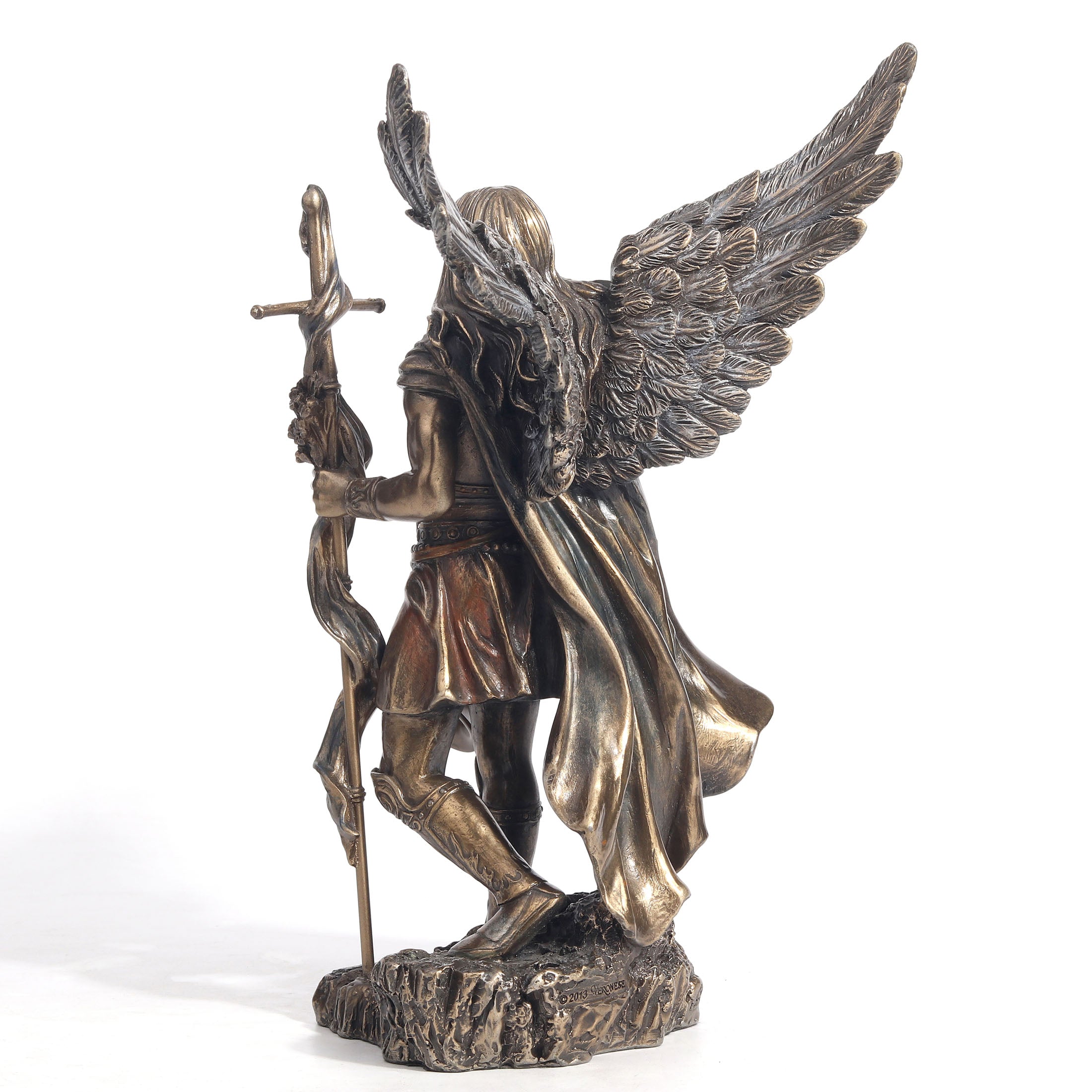 Archangel Saint Gabriel With Cross And Trumpet