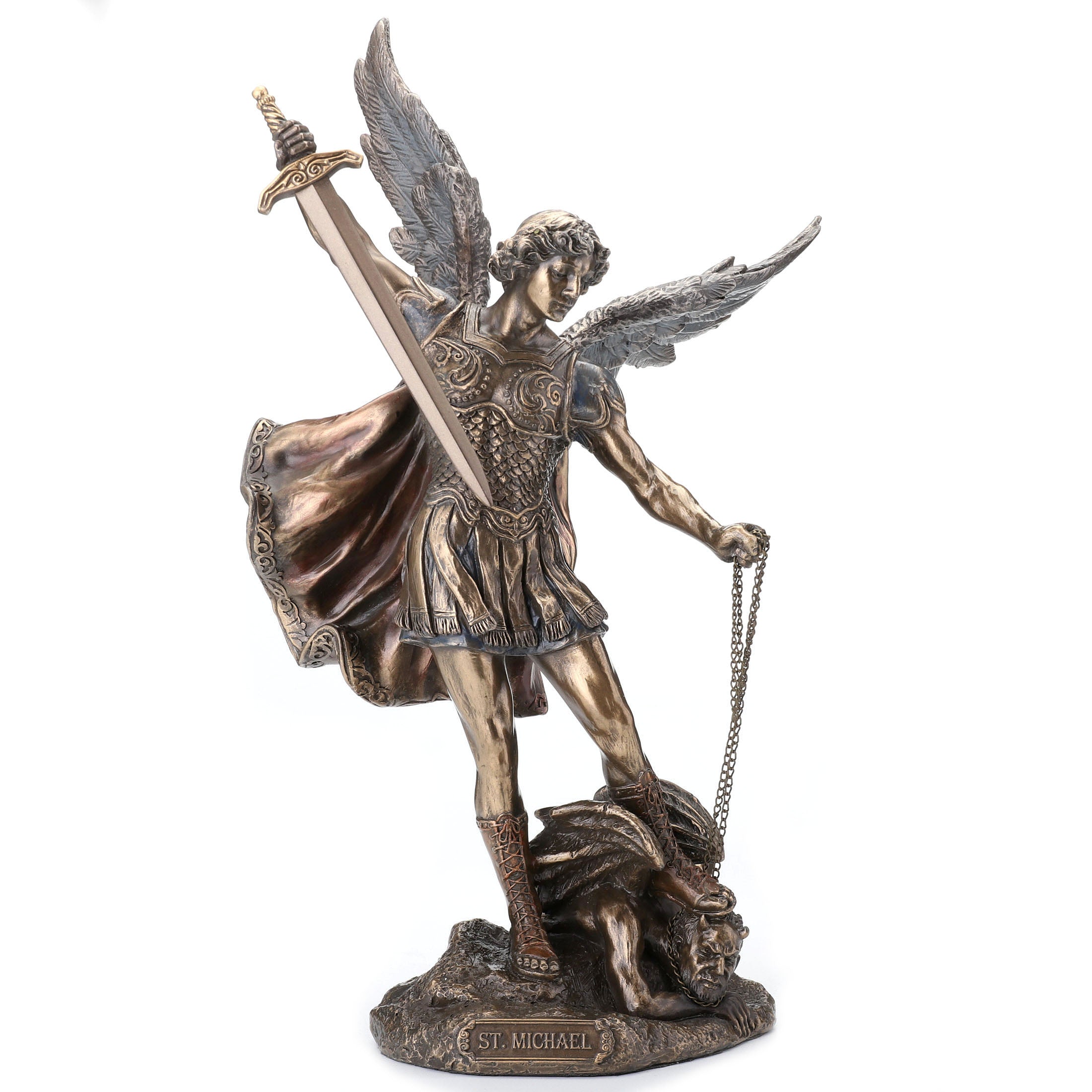 Saint Michael Standing On Demon With Sword