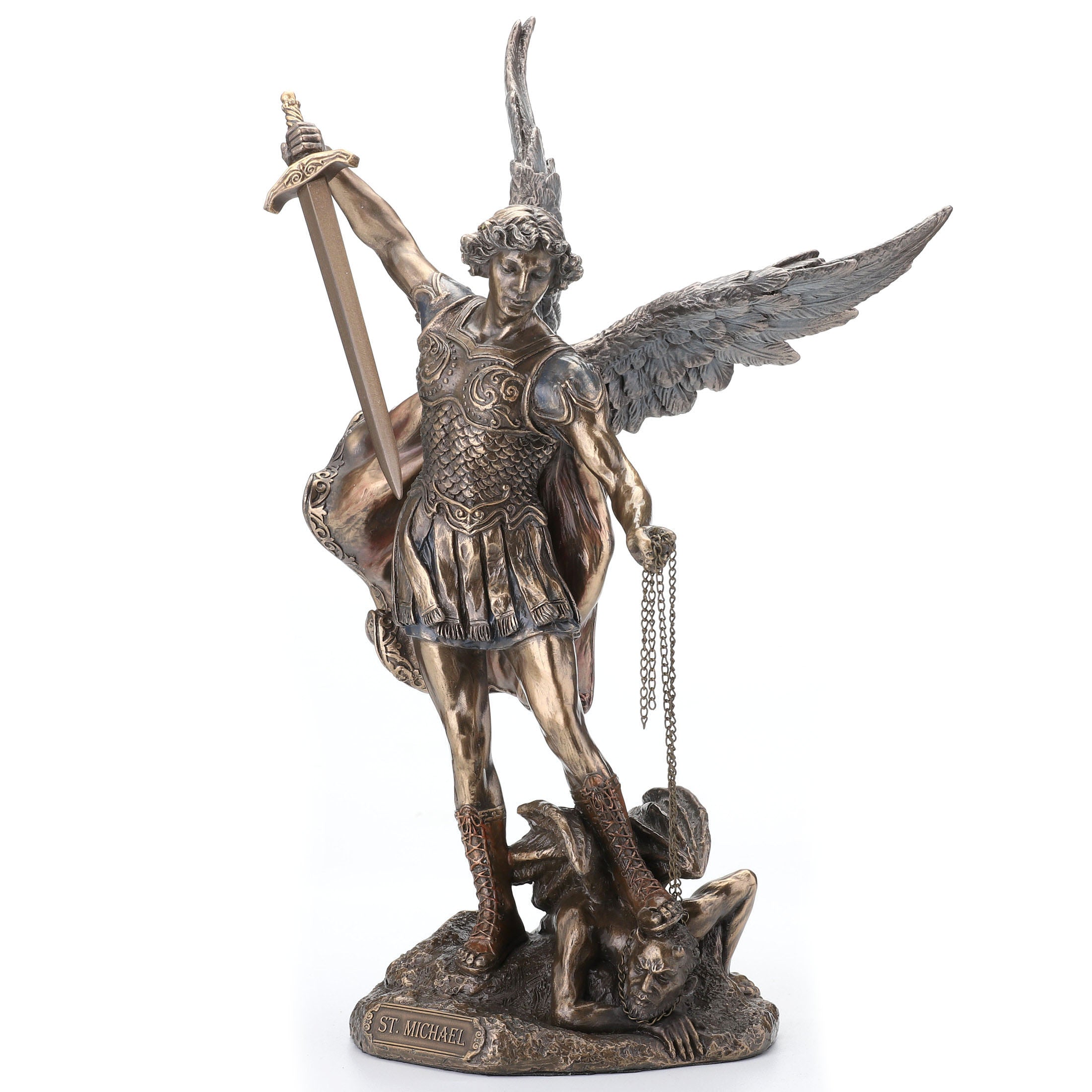 Saint Michael Standing On Demon With Sword