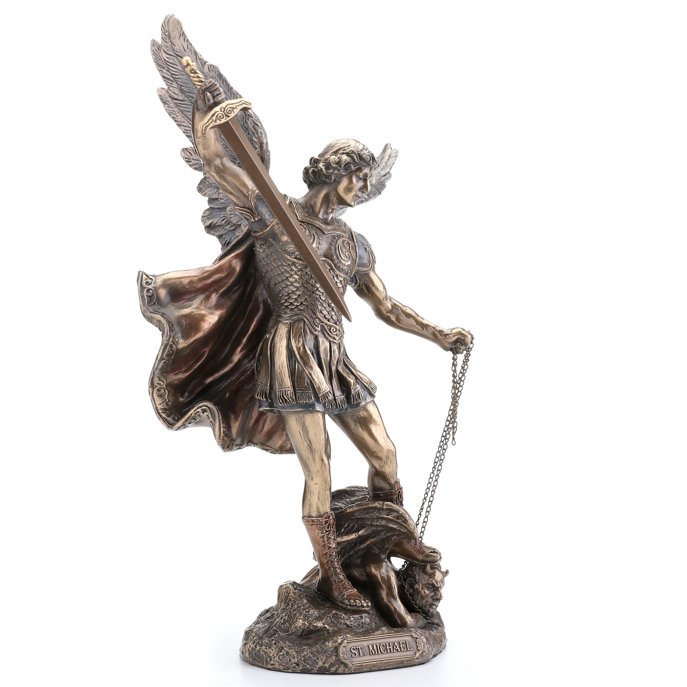 Saint Michael Standing On Demon With Sword
