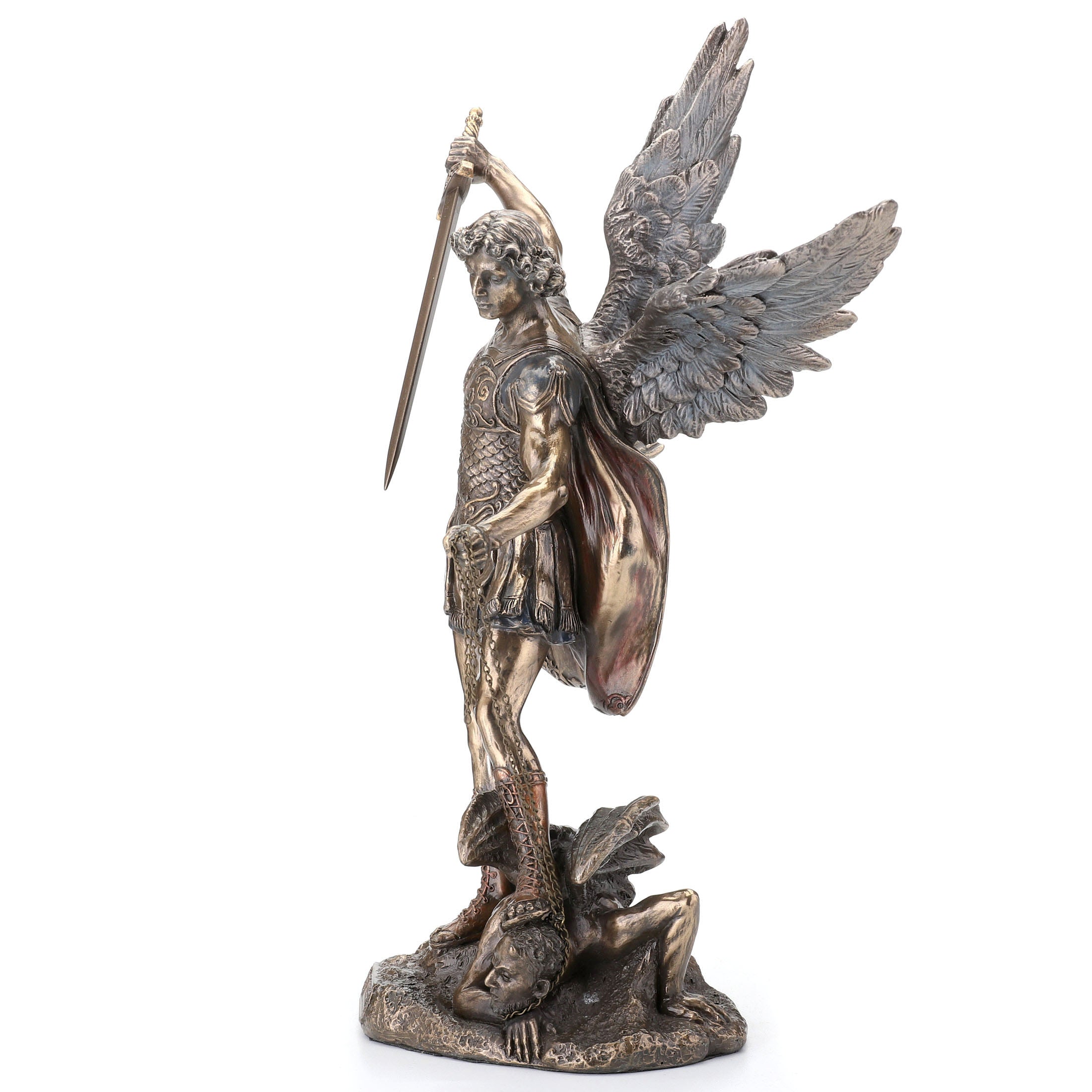 Saint Michael Standing On Demon With Sword