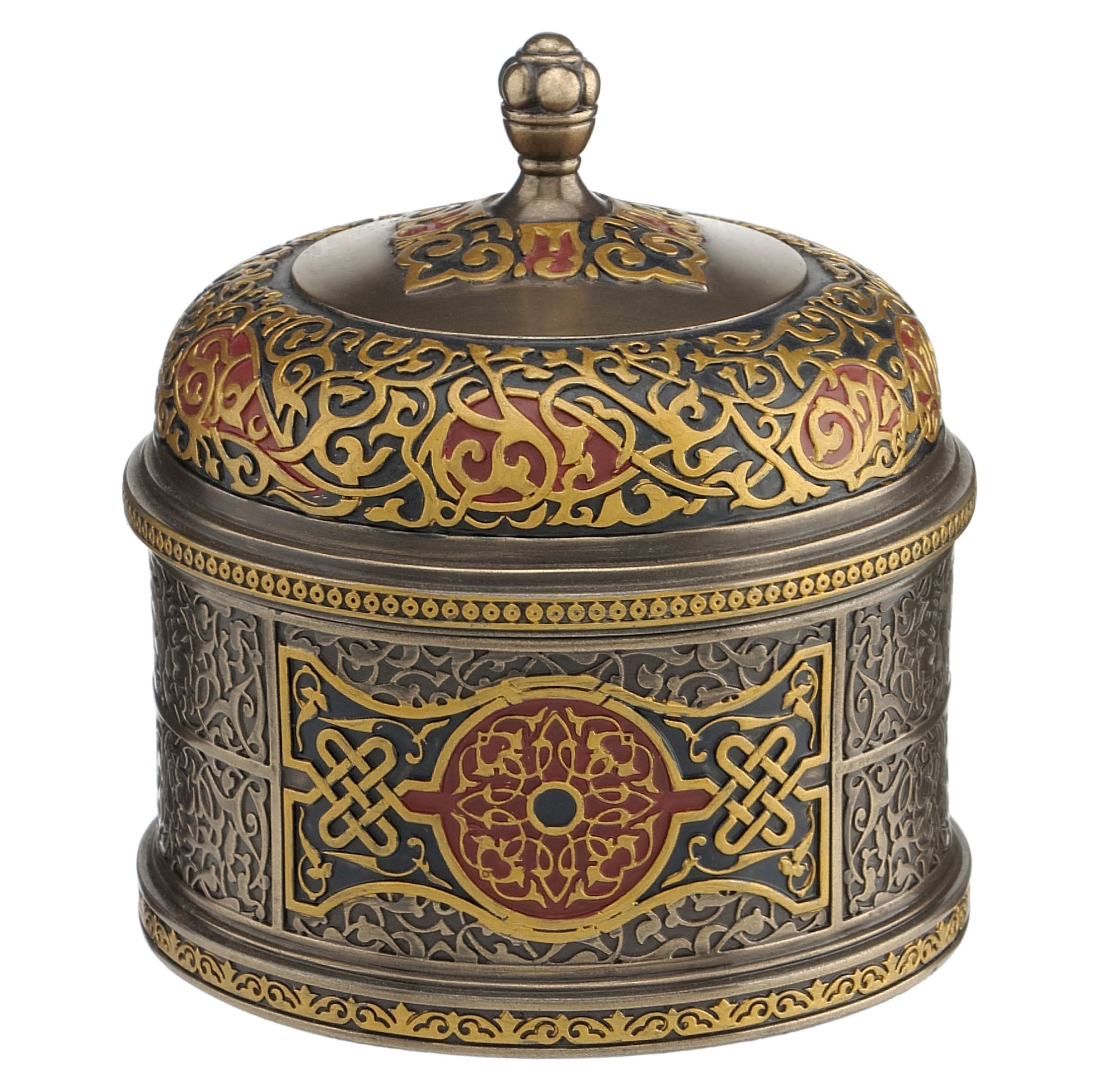 Red Round Trinket Box