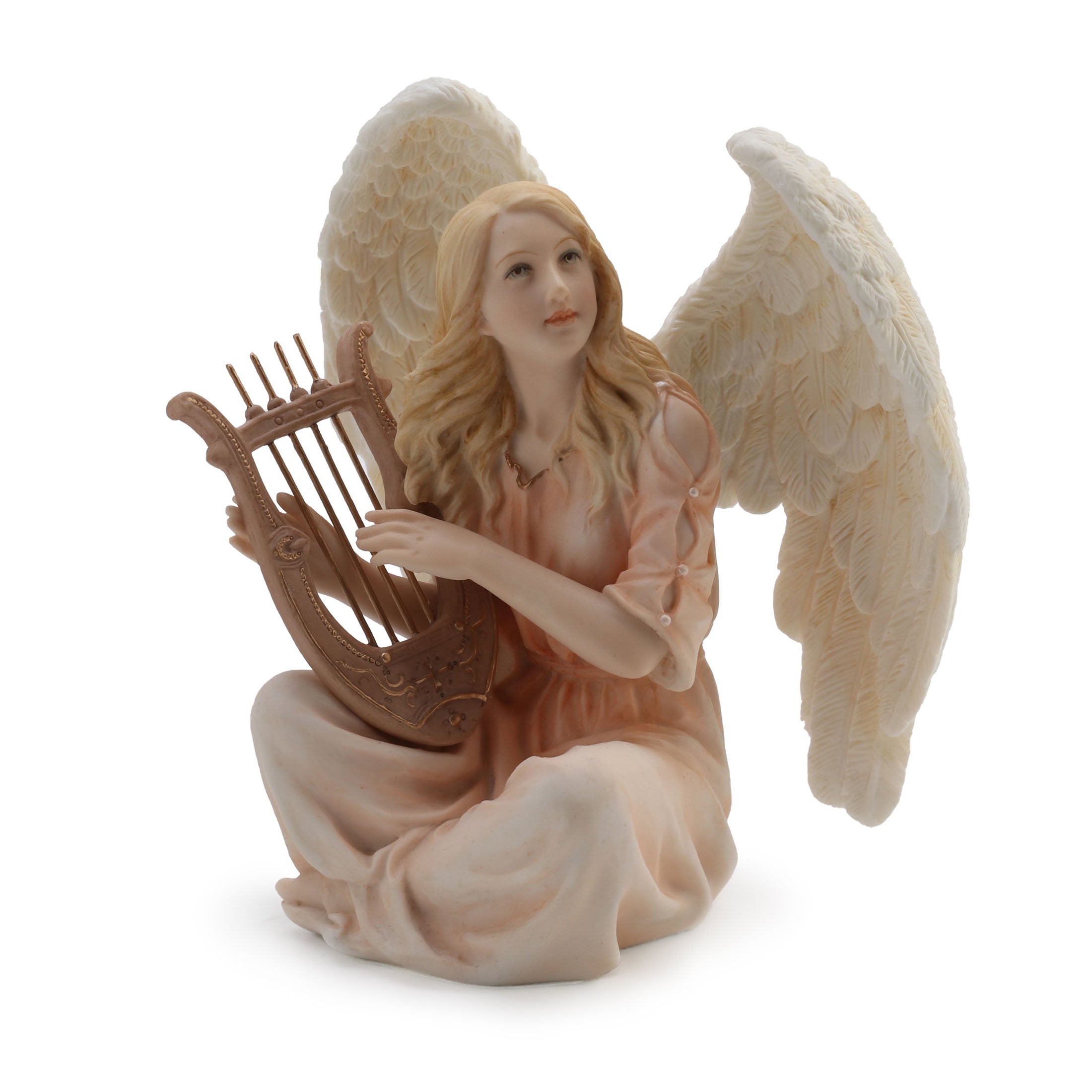 Angel Sitting With Lyre