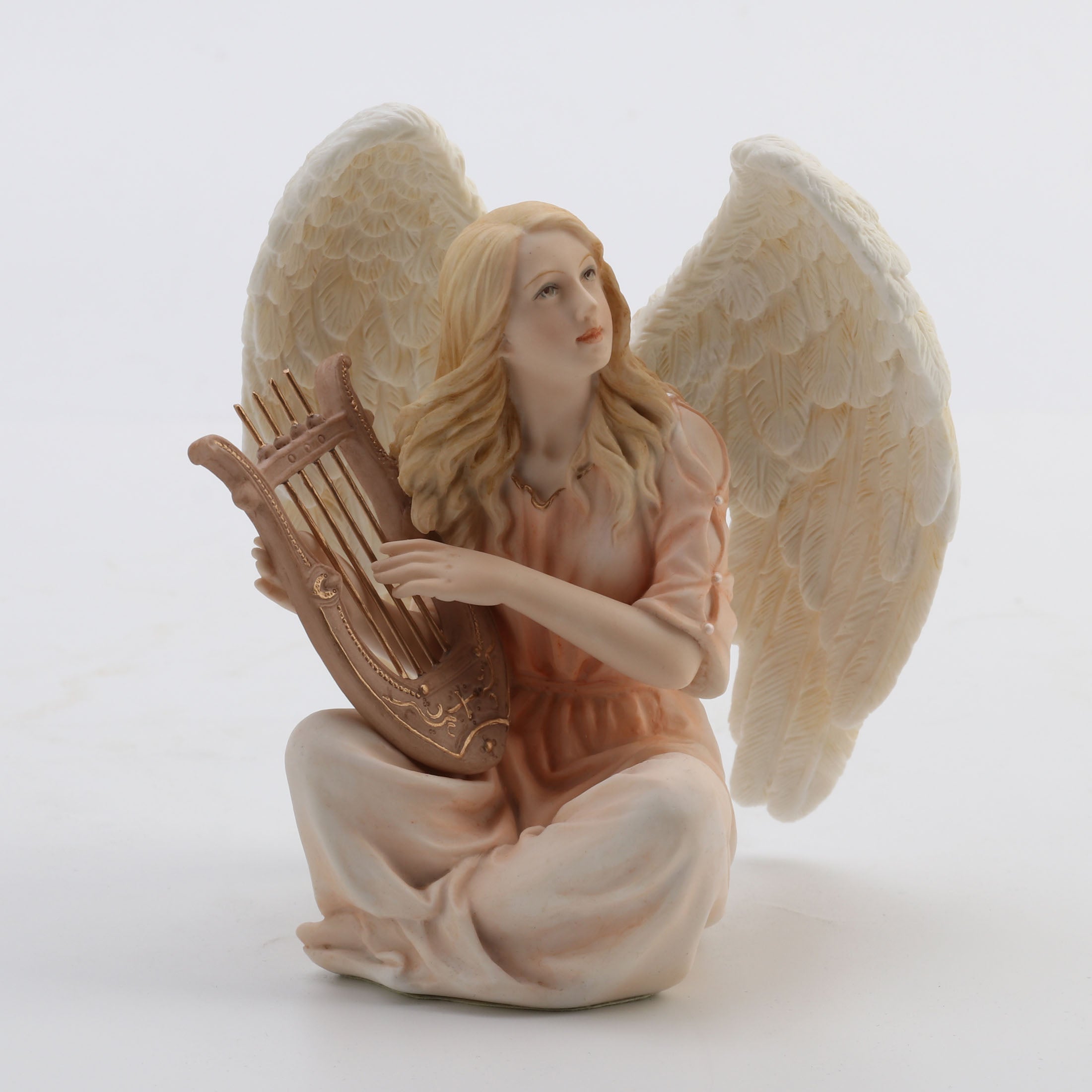 Angel Sitting With Lyre