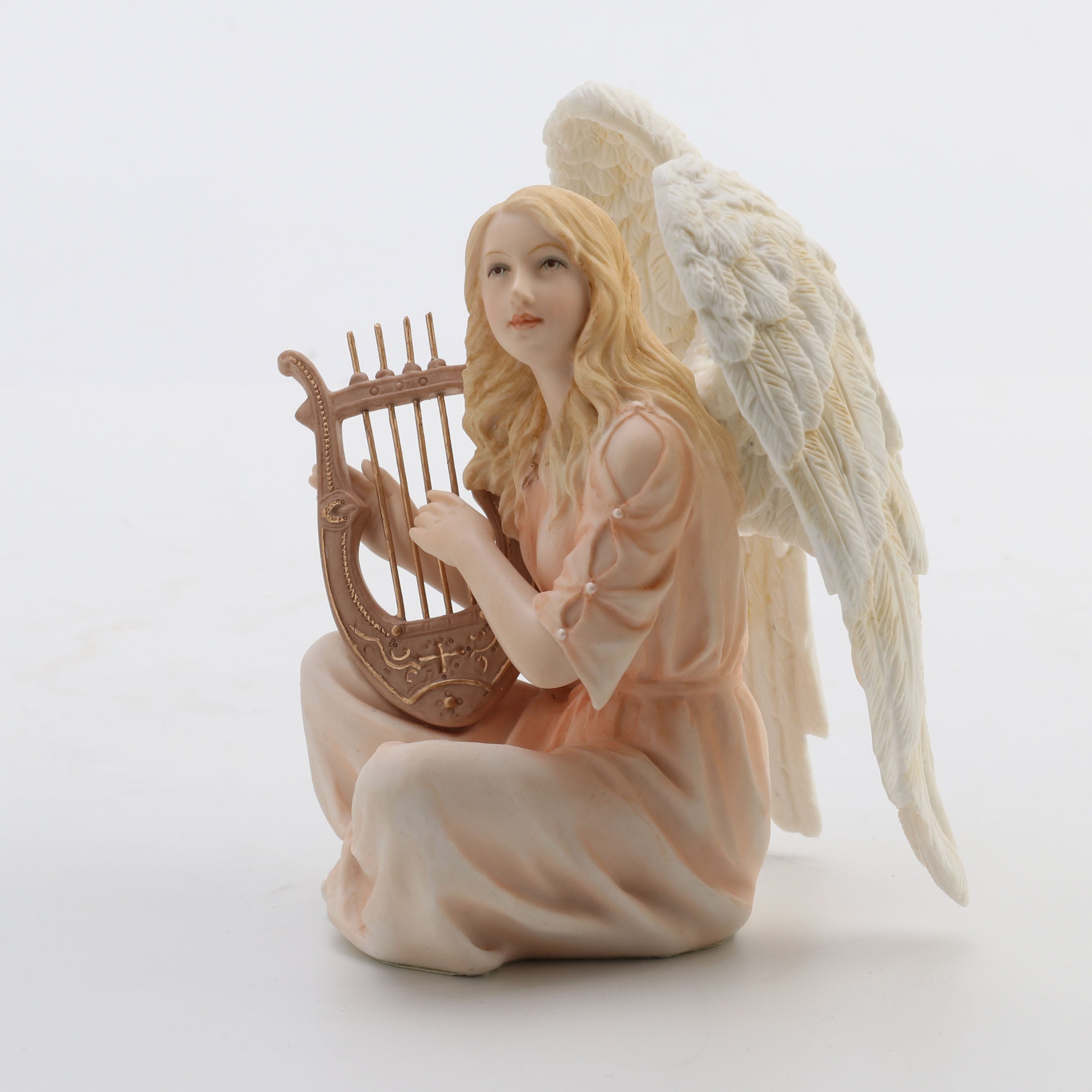 Angel Sitting With Lyre